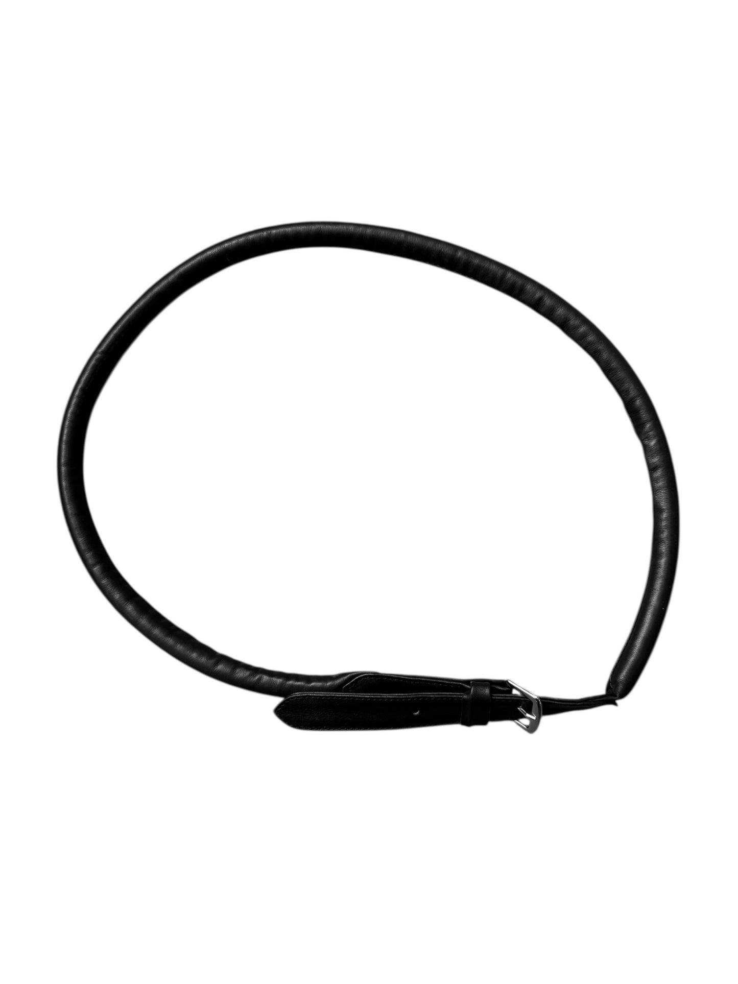 MAISON MARGIELA 2000s BLACK PADDED LEATHER BELT