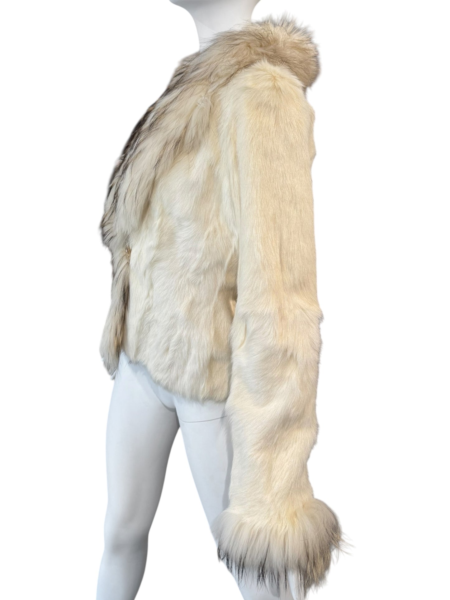 JITROIS 2000s CREAM FUR REVERSIBLE JACKET