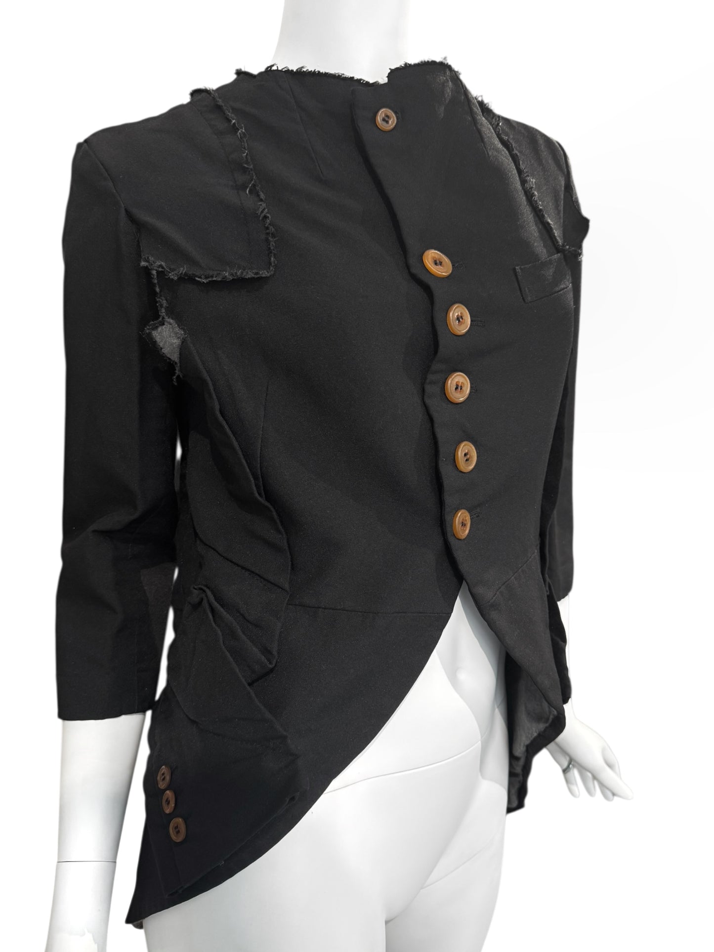 COMME DES GARÇONS SS2013 BLACK DECONSTRUCTED JACKET