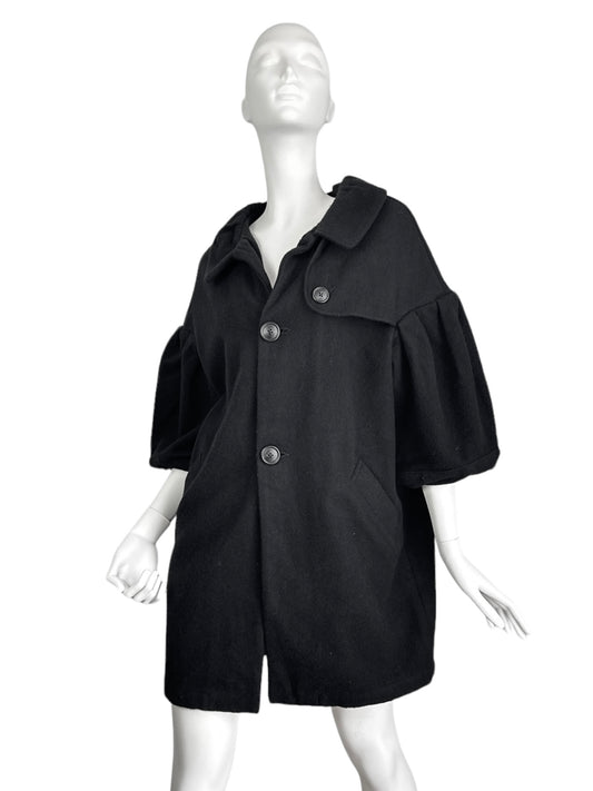 KAPITAL 2010s BLACK WOOL BALLOON COAT