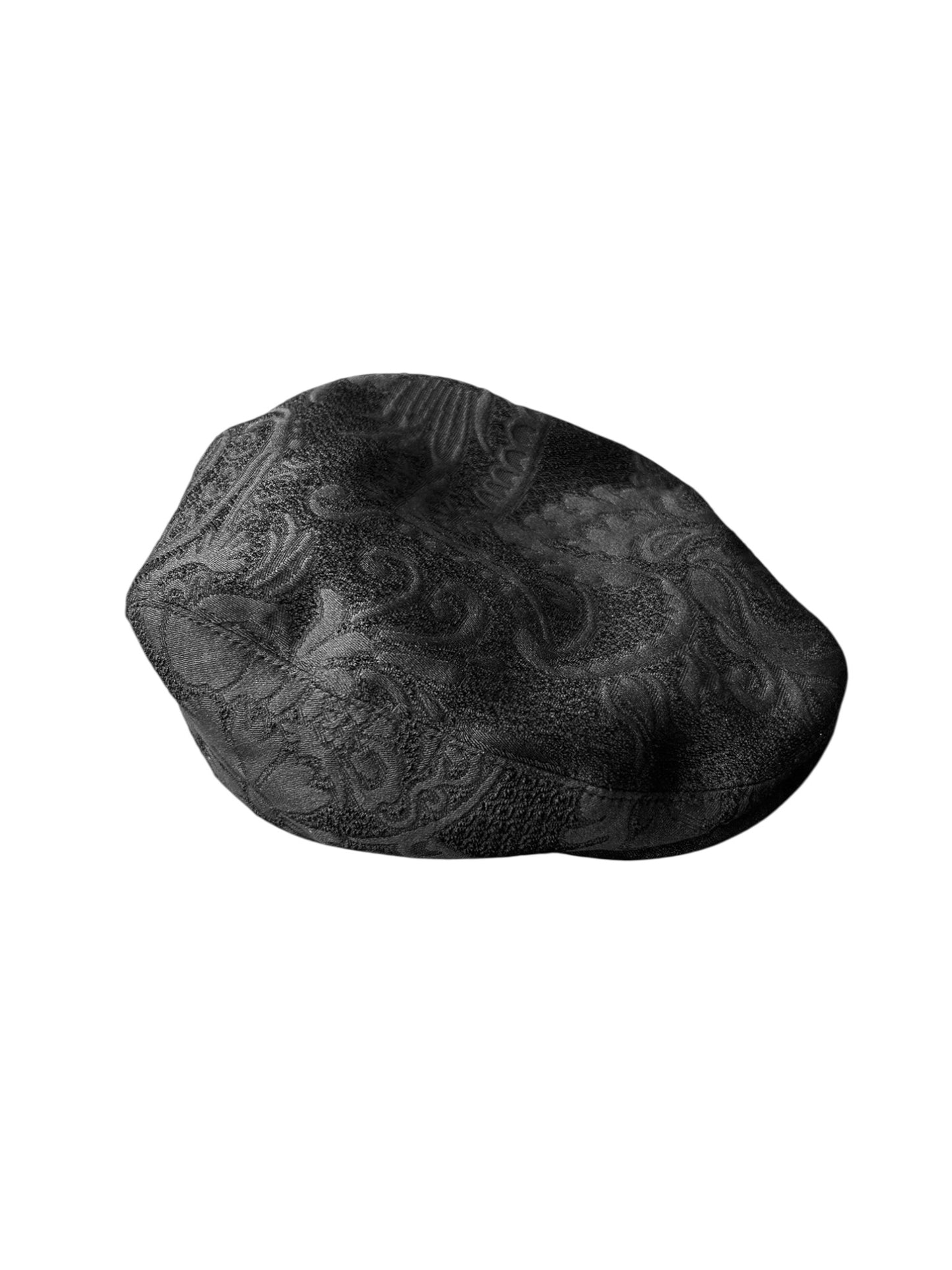 DOLCE & GABBANA 2020s BLACK JACQUARD FLAT CAP