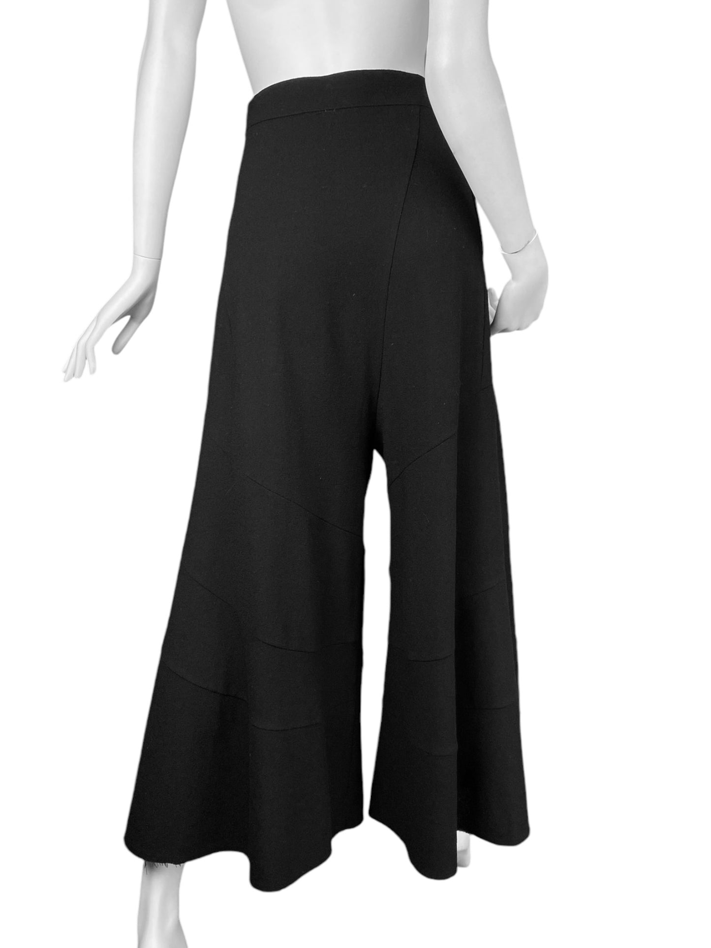 JUNYA WATANABE FW2013 BLACK WOOL WIDE LEG CULOTTES PANTS