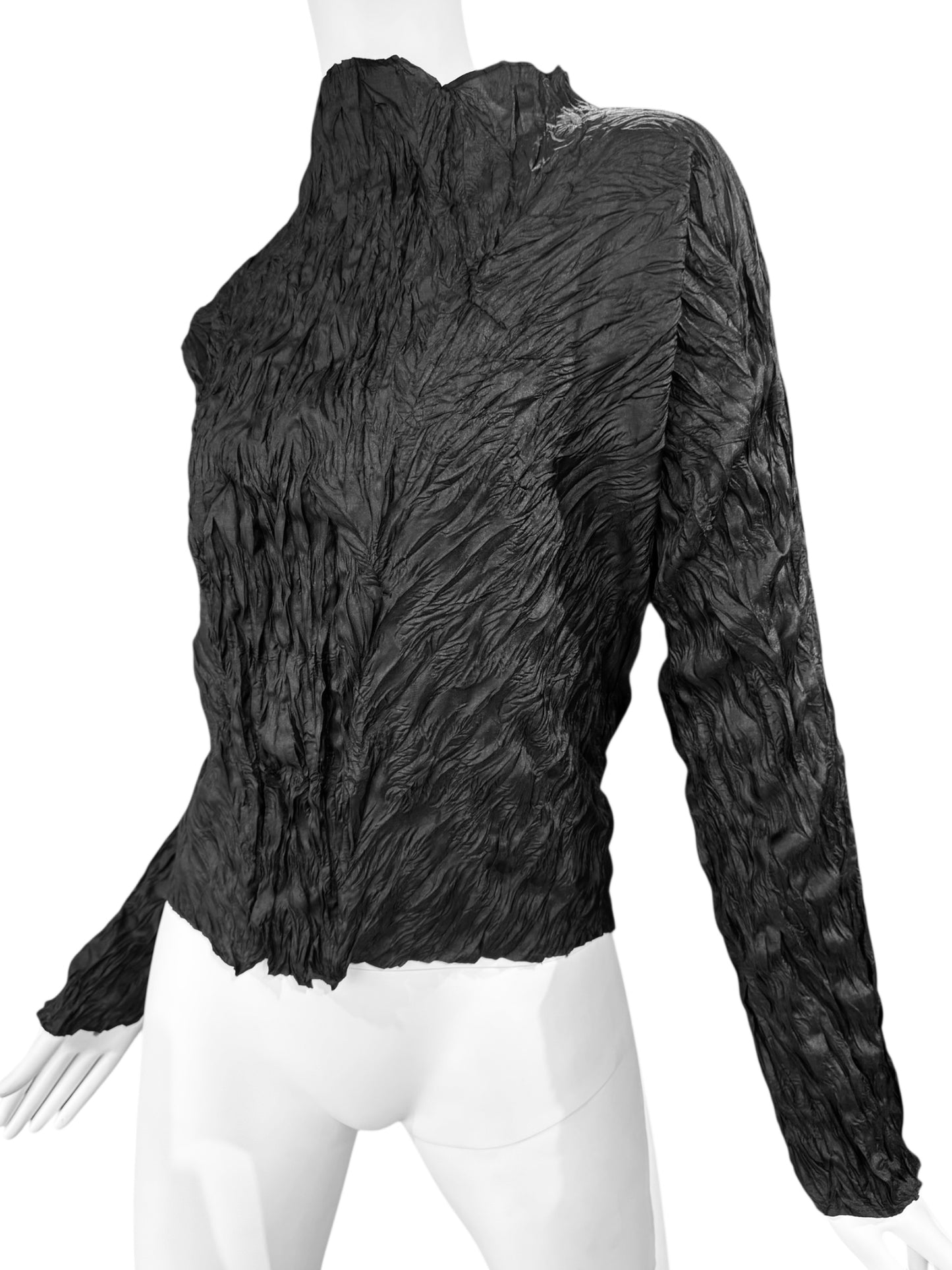 ISSEY MIYAKE SS1994 BLACK TEXTURED TOP