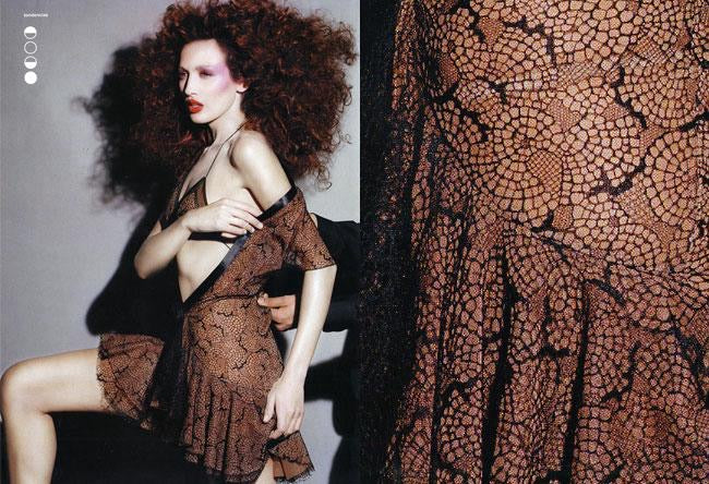 FAYÇAL AMOR SS2004 TULLE & LACE LARGE NECKLINE MINI DRESS (+ MATCHING BRA)