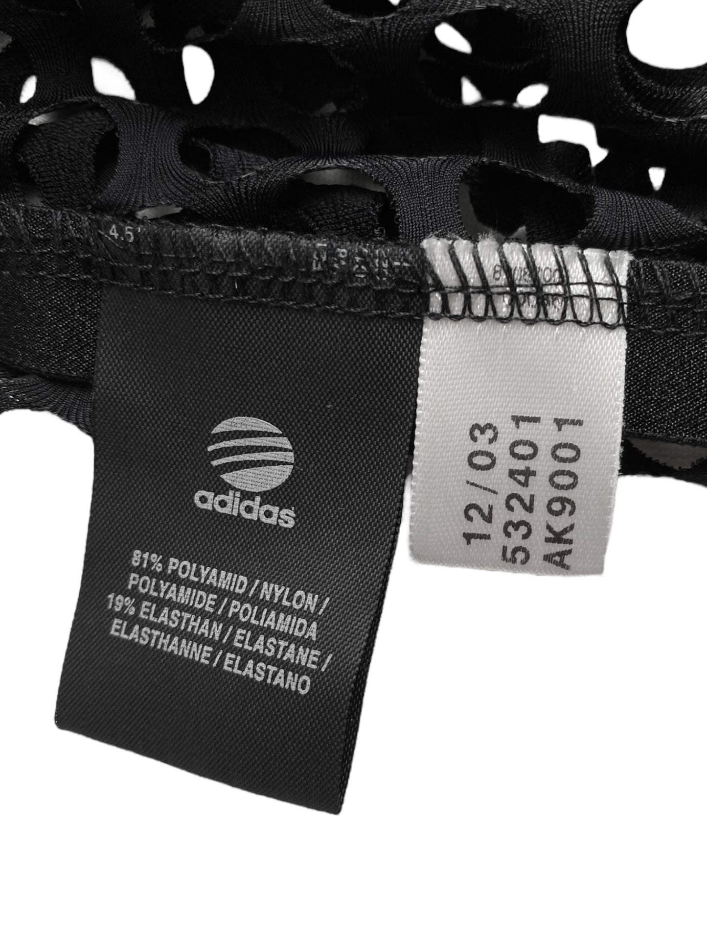 Y-3 YOHJI YAMAMOTO X ADIDAS 2010s BLACK LASER CUT OUT MAXI DRESS