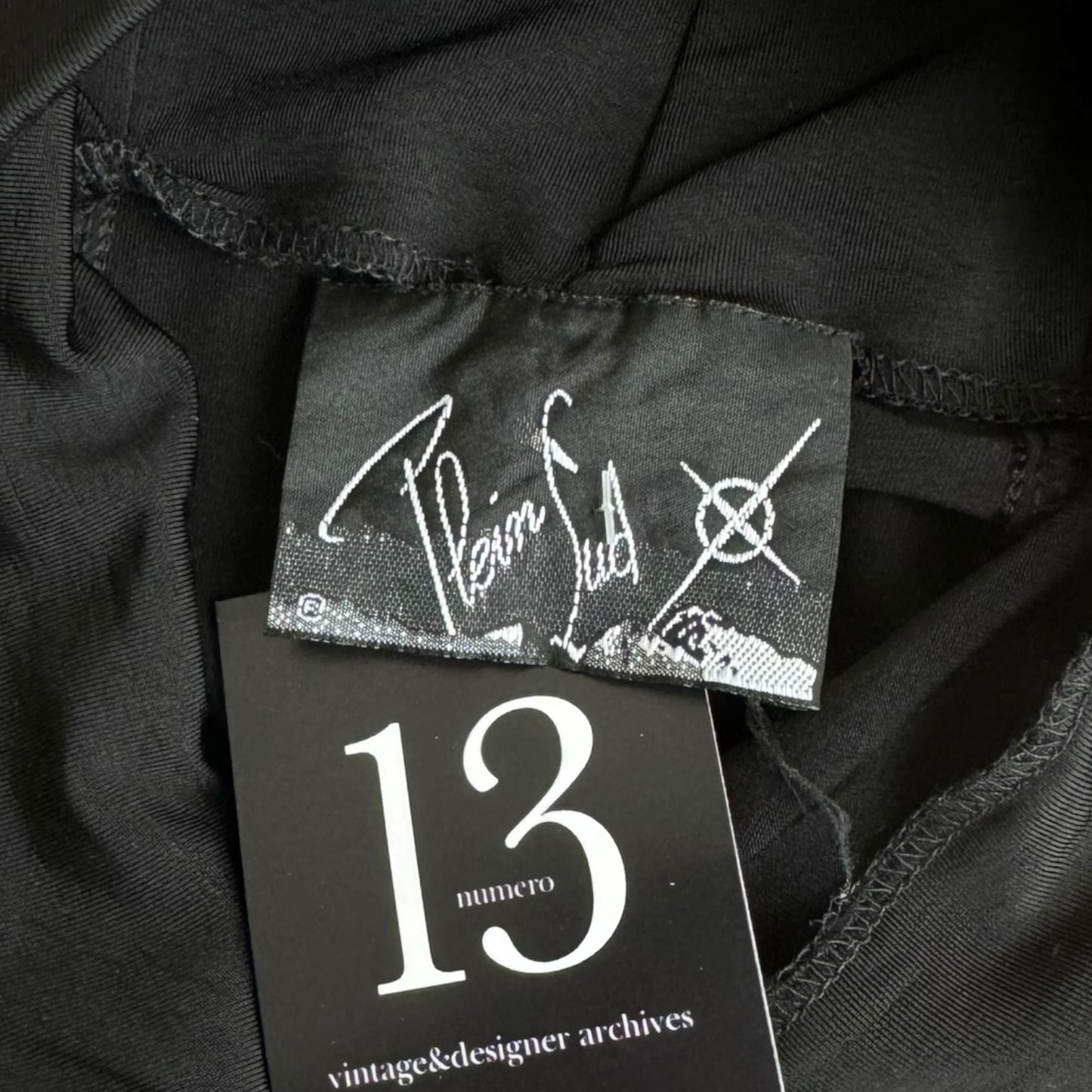 PLEIN SUD SS1990 BLACK HIGH WAISTED BUTTONS PANTS