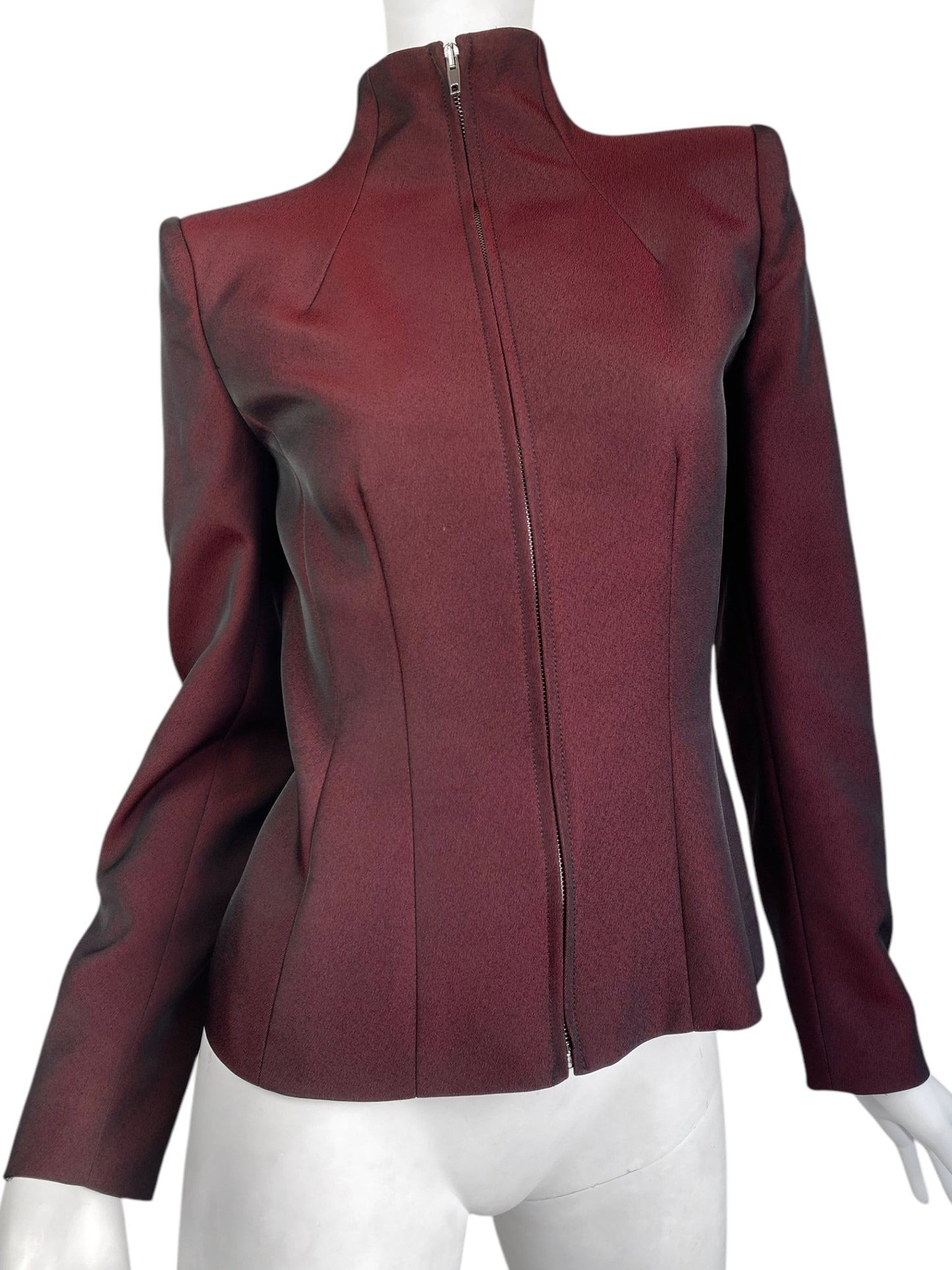 ALEXANDER MCQUEEN FW1998 «JOAN» RED STRUCTURED JACKET