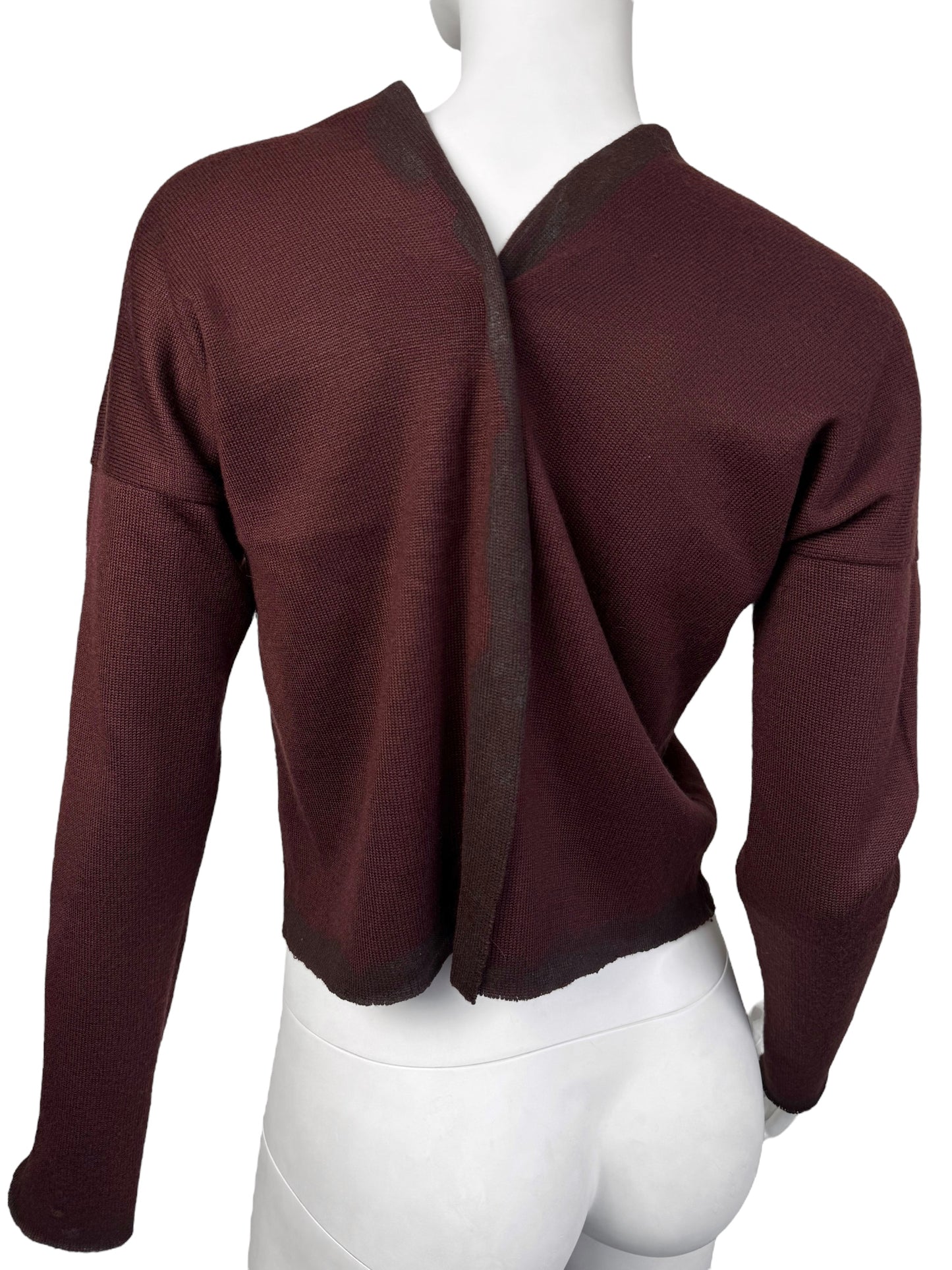 COMME DES GARÇONS SS1992 BROWN KNIT SWEATER