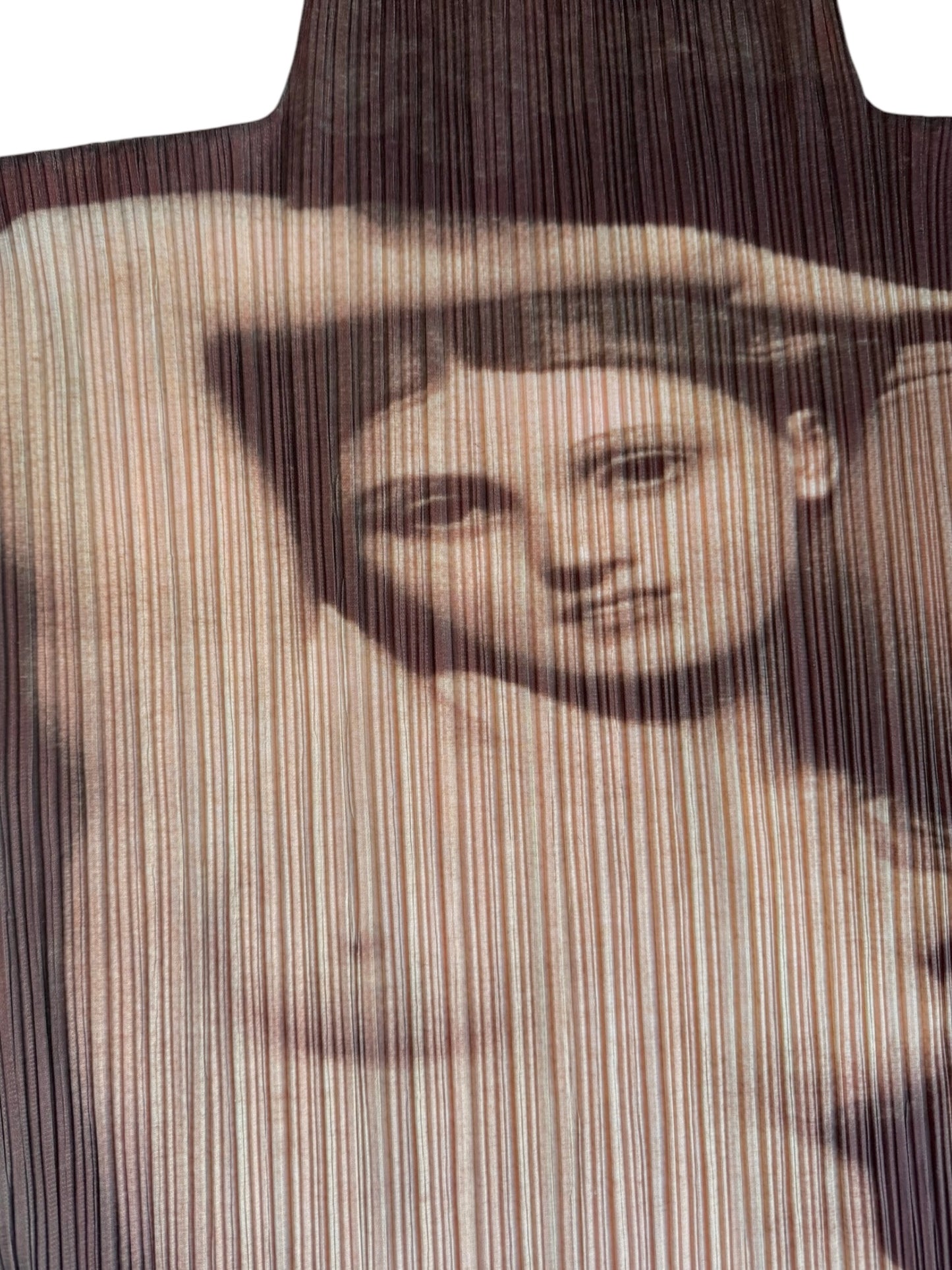 PLEATS PLEASE ISSEY MIYAKE FW1996 X YASUMASA MORIMURA « LA SOURCE PORTRAIT » PLEATED MAXI DRESS