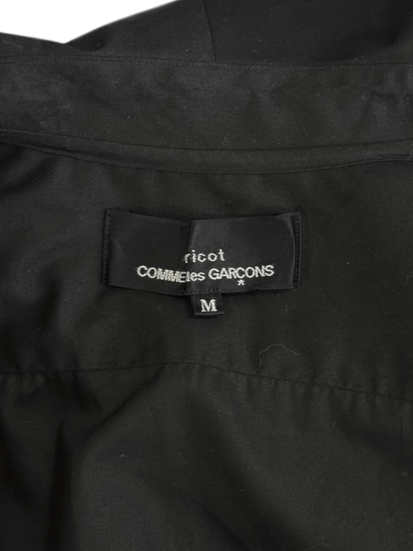 COMME DES GARÇONS TRICOT FW2020 BLACK BOW COLLAR SHIRT