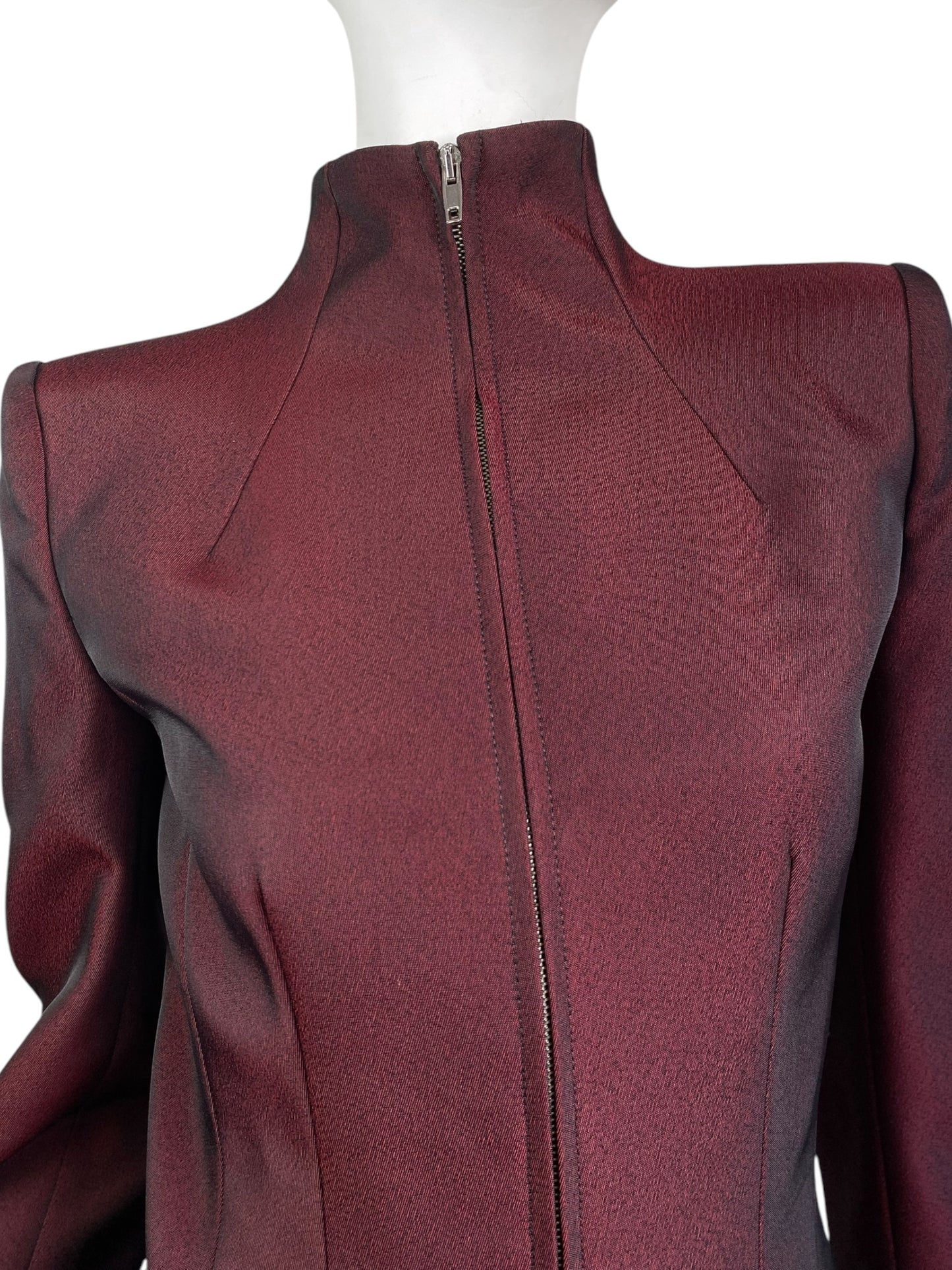 ALEXANDER MCQUEEN FW1998 «JOAN» RED STRUCTURED JACKET