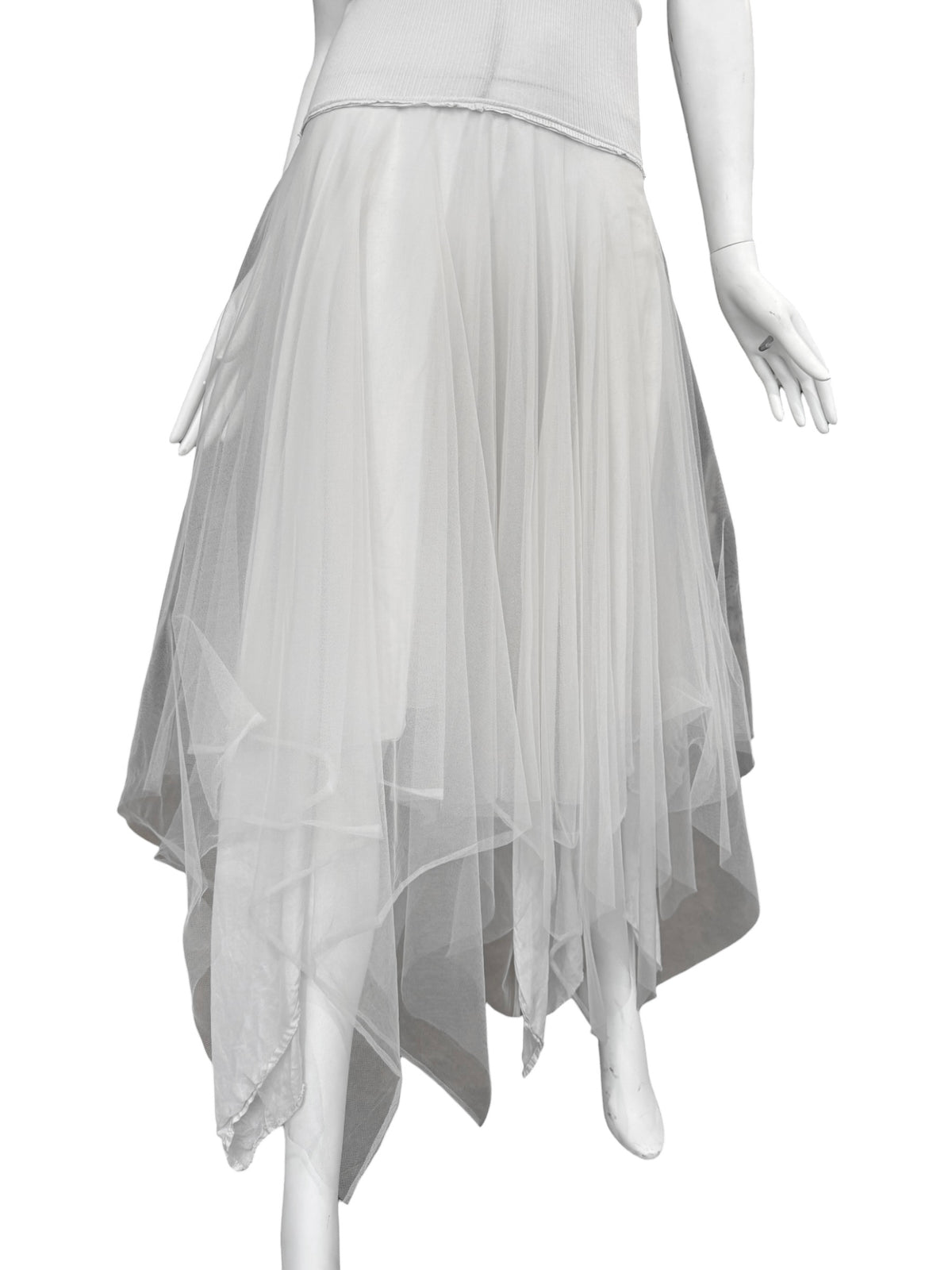 MARC LE BIHAN 2020s LIGHT GREY BALLERINA MAXI DRESS