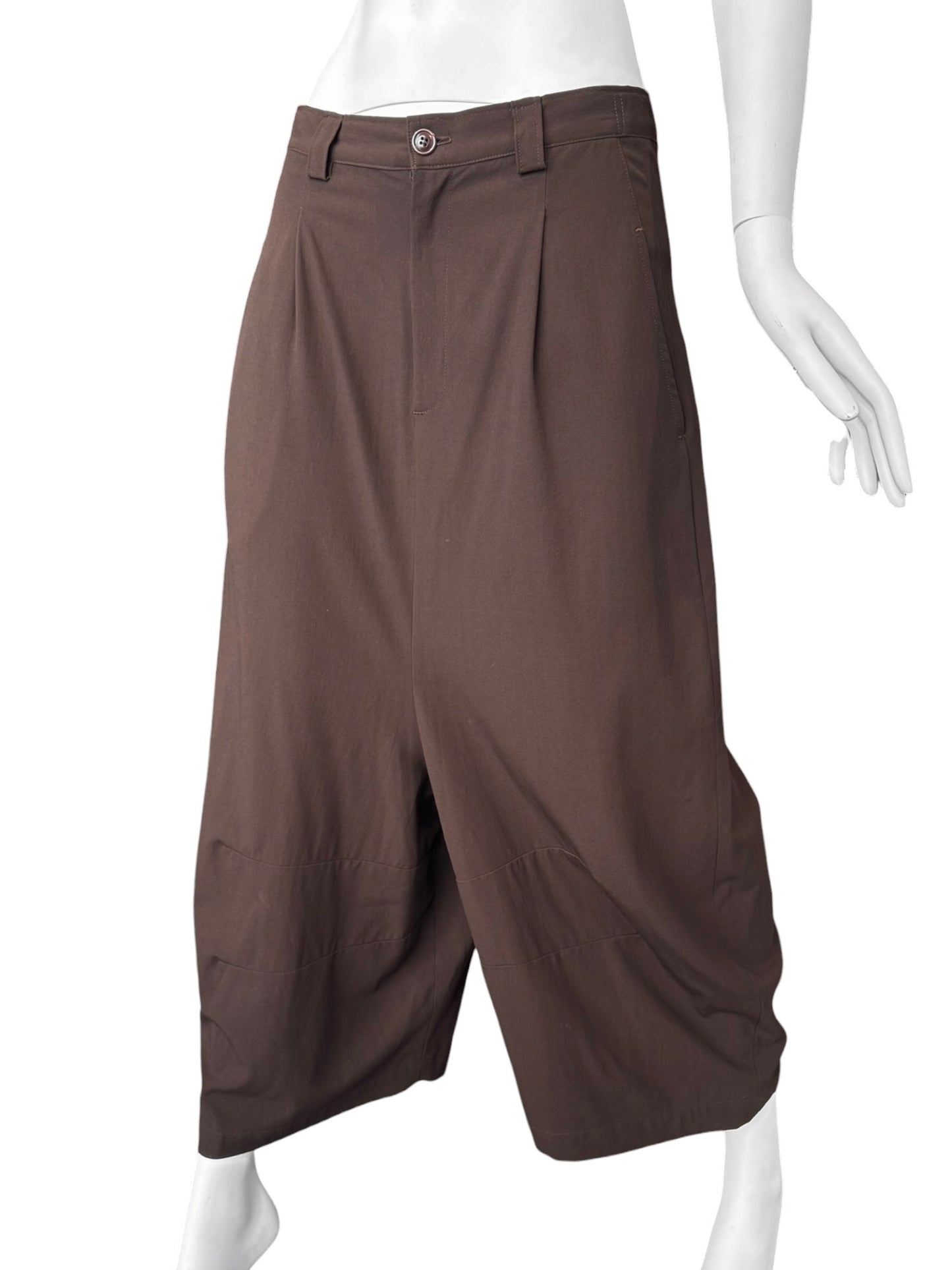 SHIRIN GUILD 1990s BROWN HAREM PANTS