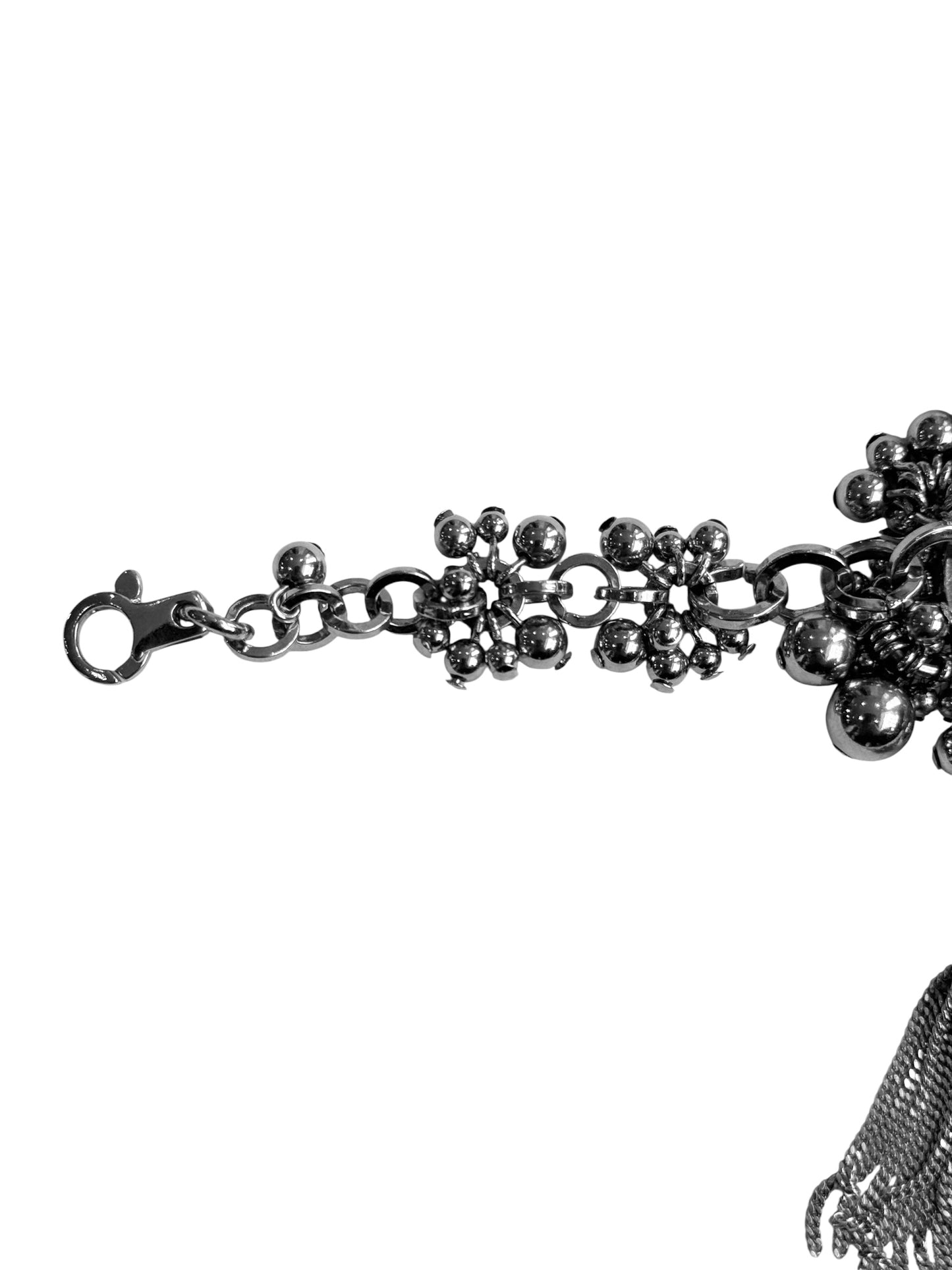 DIOR 2000s BY GALLIANO SILVER PLATED TRINKET BRACELET