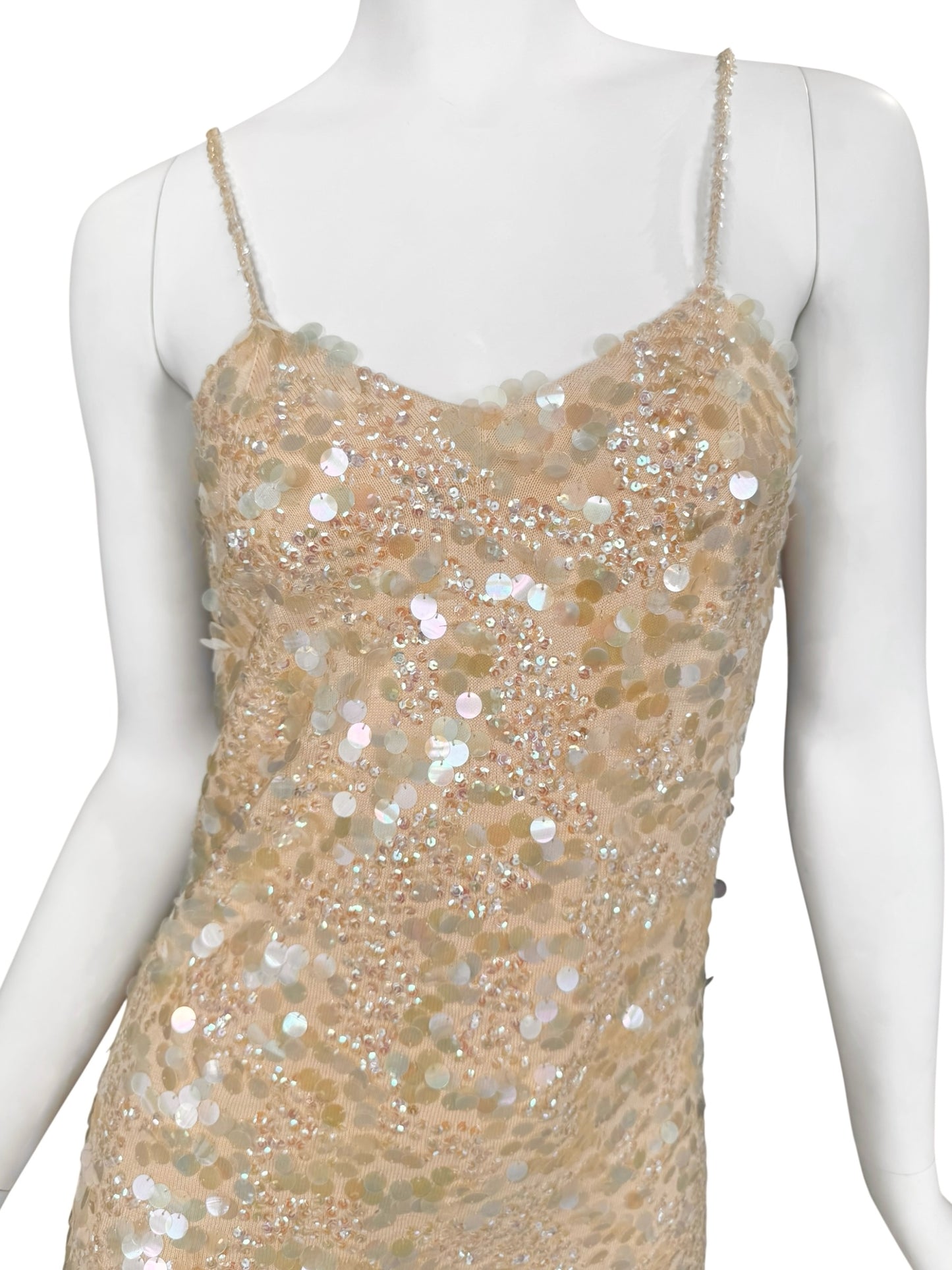 PLEIN SUD SS2000 YELLOW EMBELLISHED MIDI DRESS