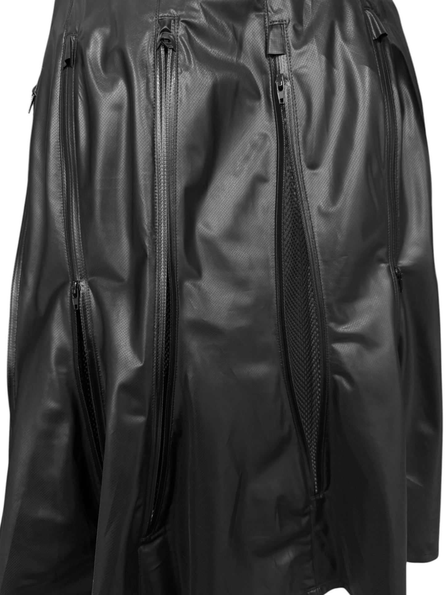 JUNYA WATANABE SS2013 BLACK ZIP MIDI SKIRT