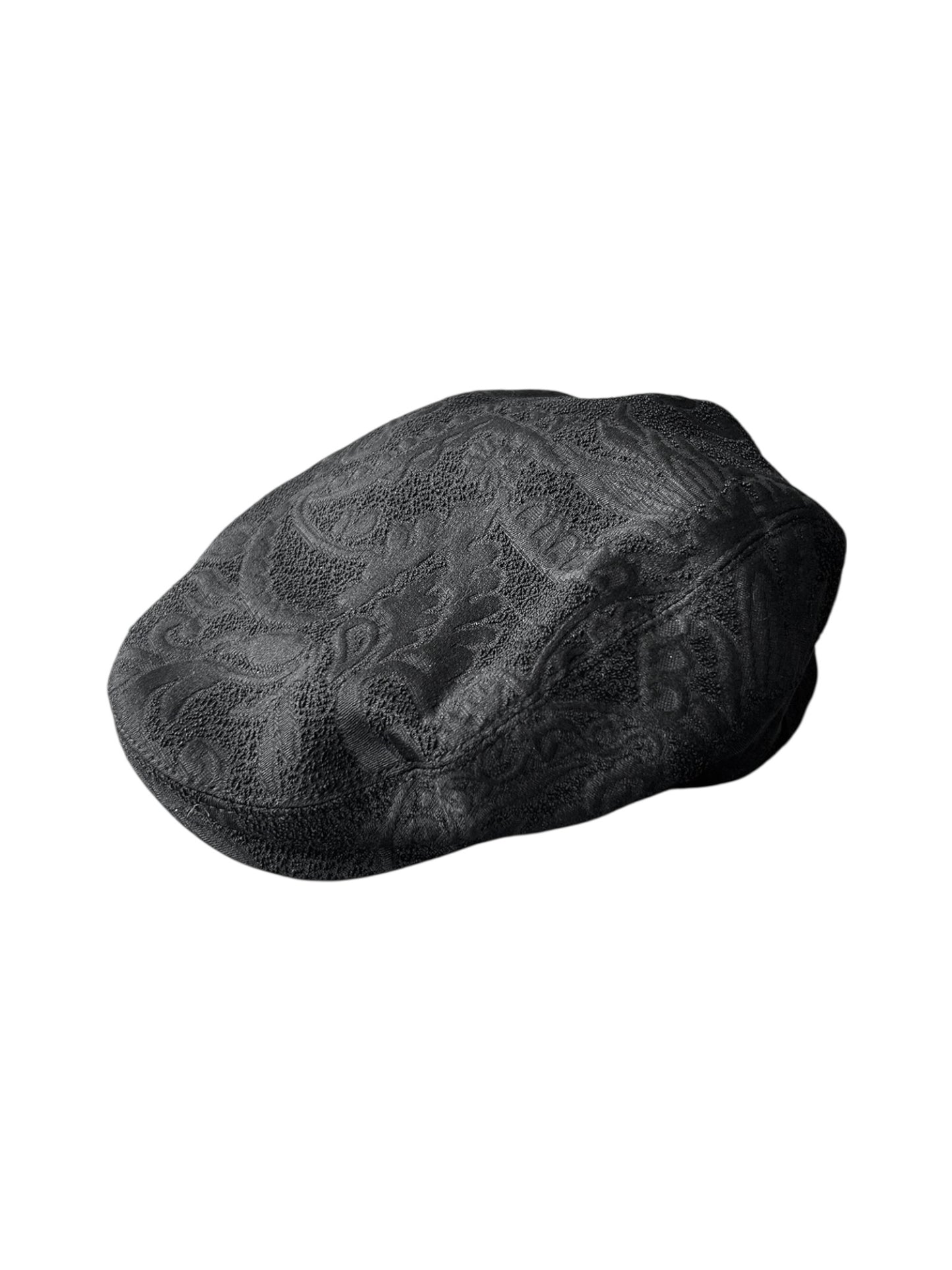DOLCE & GABBANA 2020s BLACK JACQUARD FLAT CAP