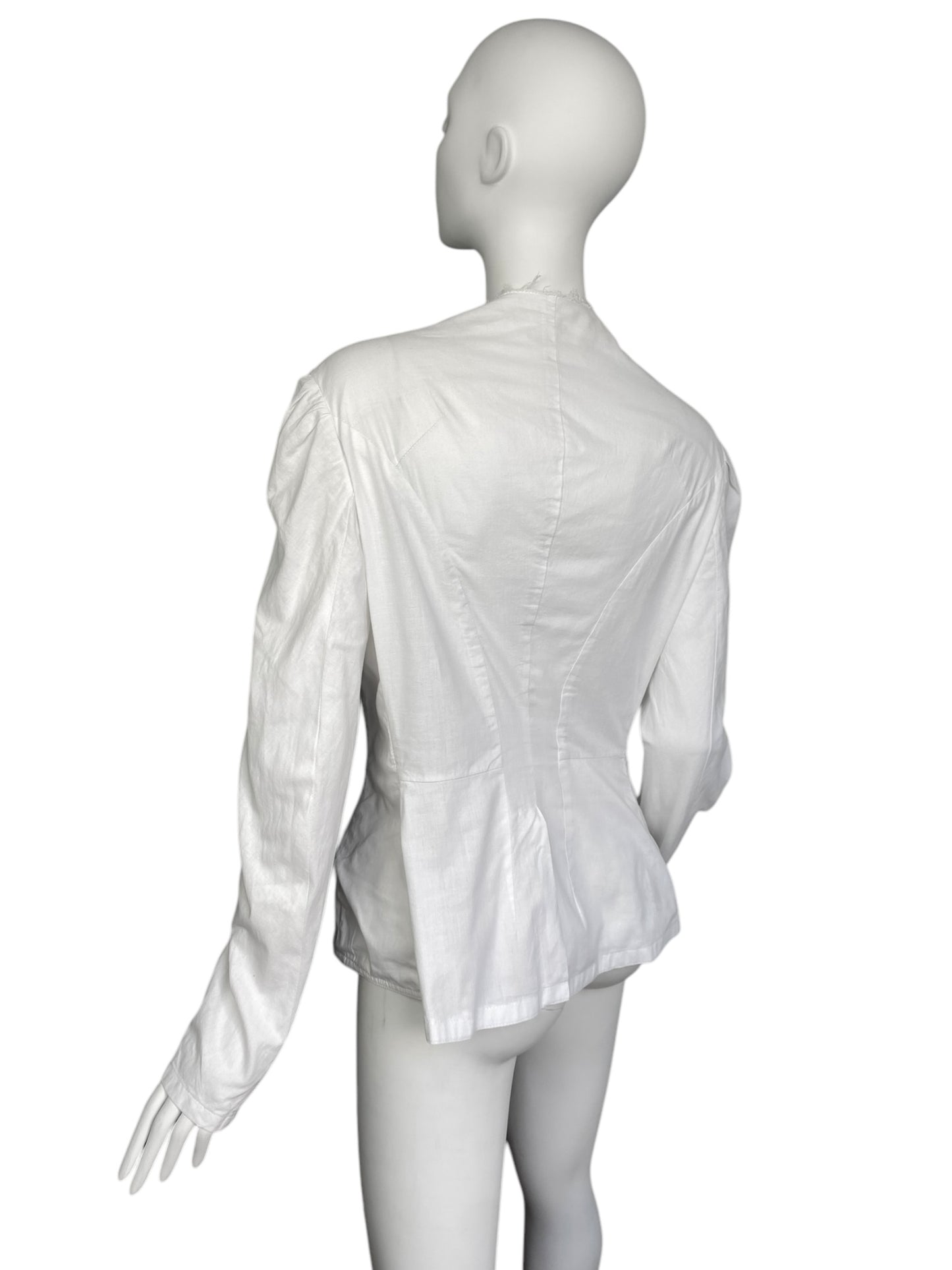 YOHJI YAMAMOTO FW1997 WHITE CORSET SHIRT