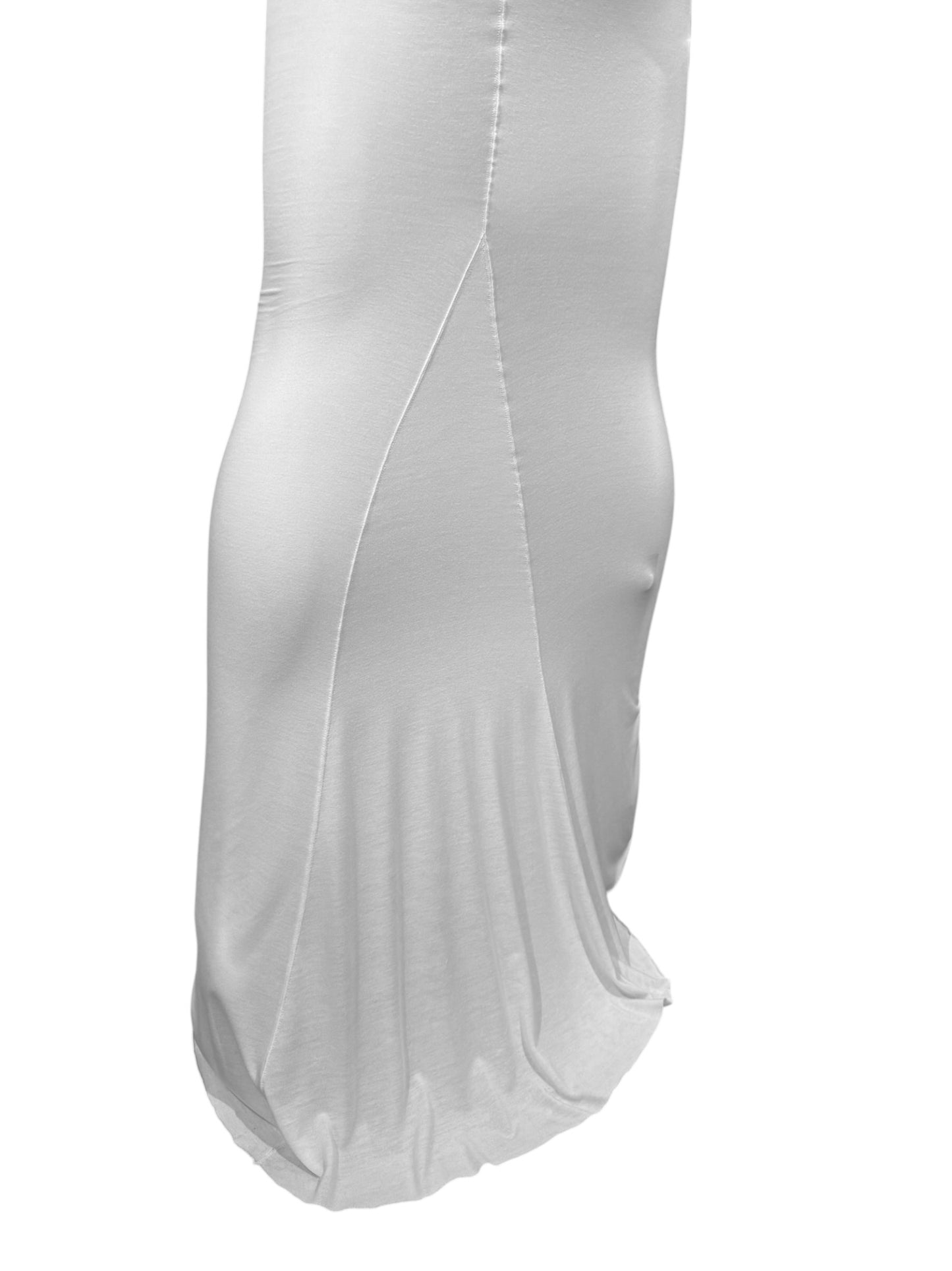 RICK OWENS LILIES 2020s WHITE FLOOR-LENGTH SKIRT