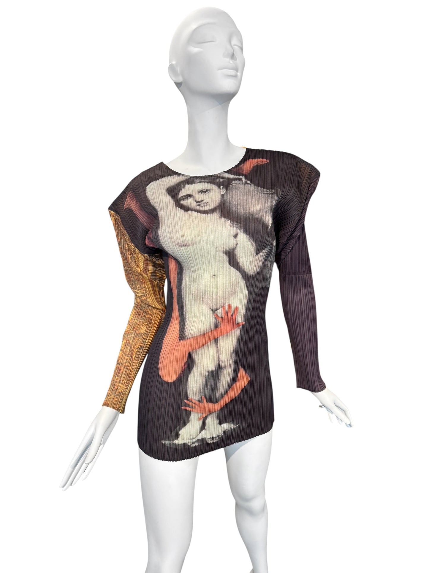 PLEATS PLEASE ISSEY MIYAKE FW1996 X YASUMASA MORIMURA « LA SOURCE PORTRAIT » PLEATED TOP