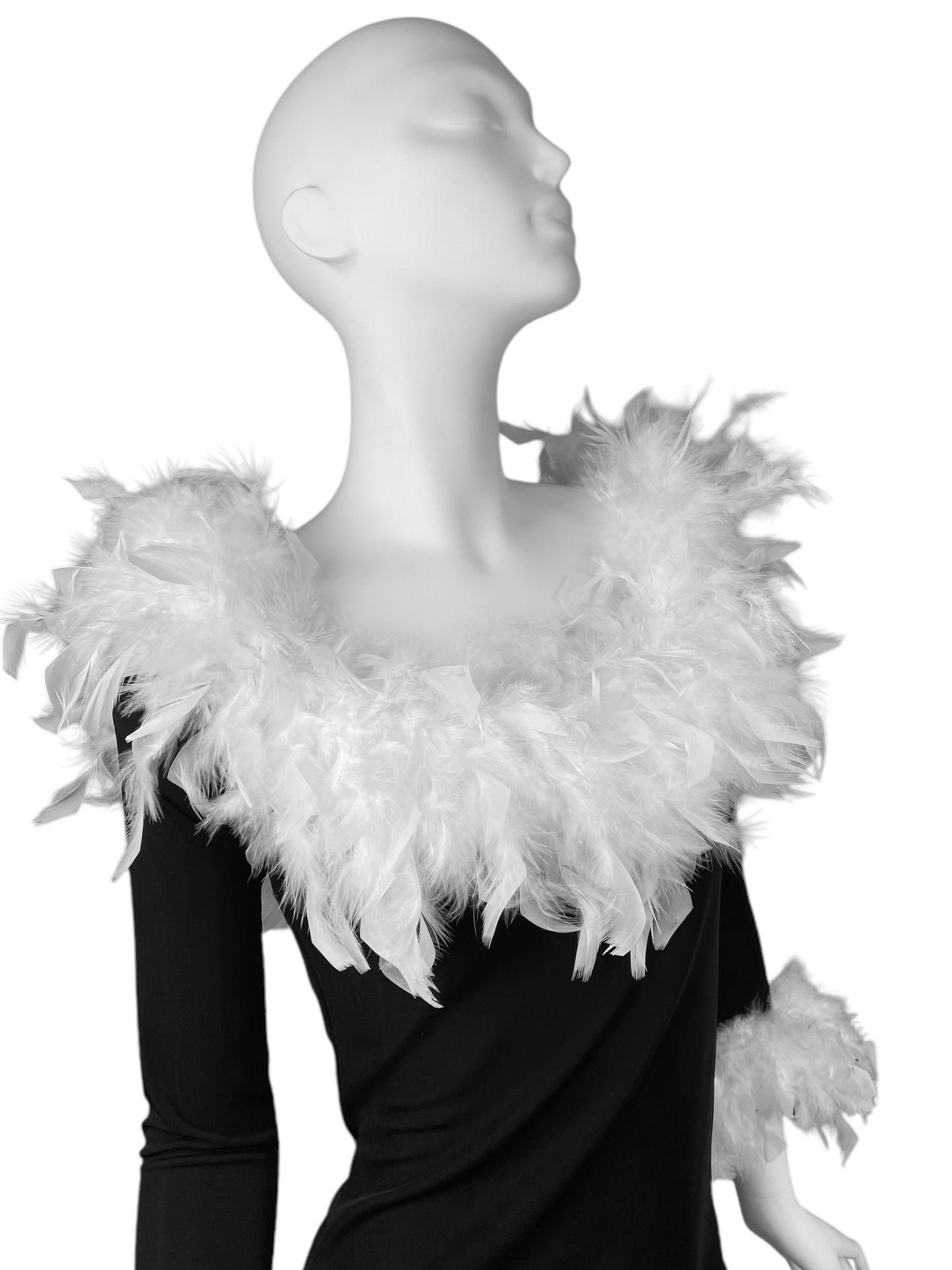 JEFF GALLANO 2000s WHITE FEATHERS BLACK TOP