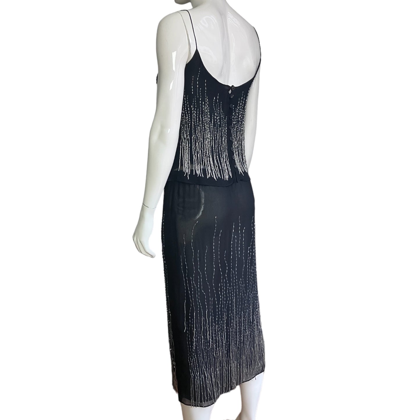 PLEIN SUD SS2000 BLACK SILK BEADED 2P. SET