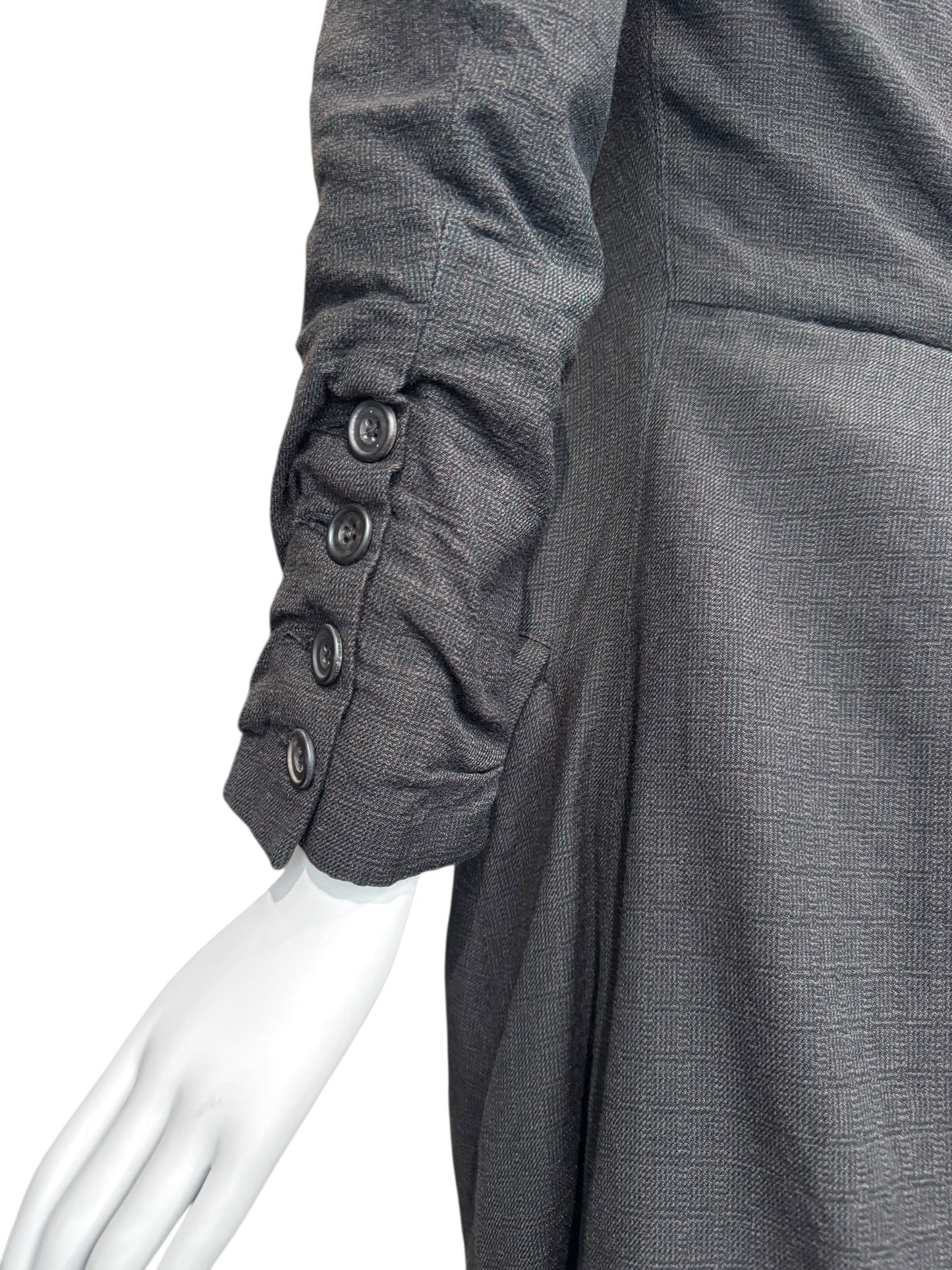 PAUL HARNDEN SHOEMAKERS 2010s DARK TAUPE WOOL COAT