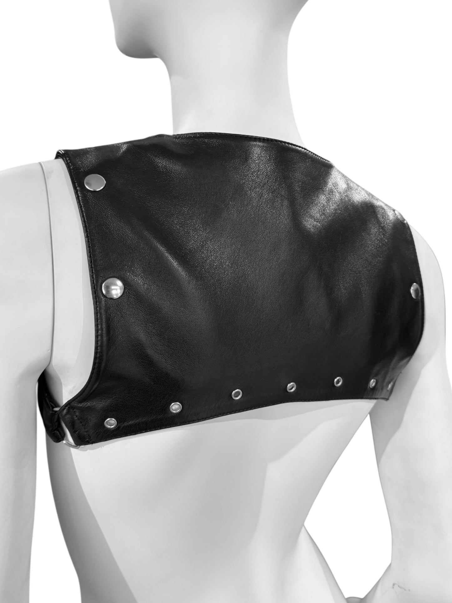 PLEIN SUD FW2002 BLACK LEATHER BONDAGE HARNESS