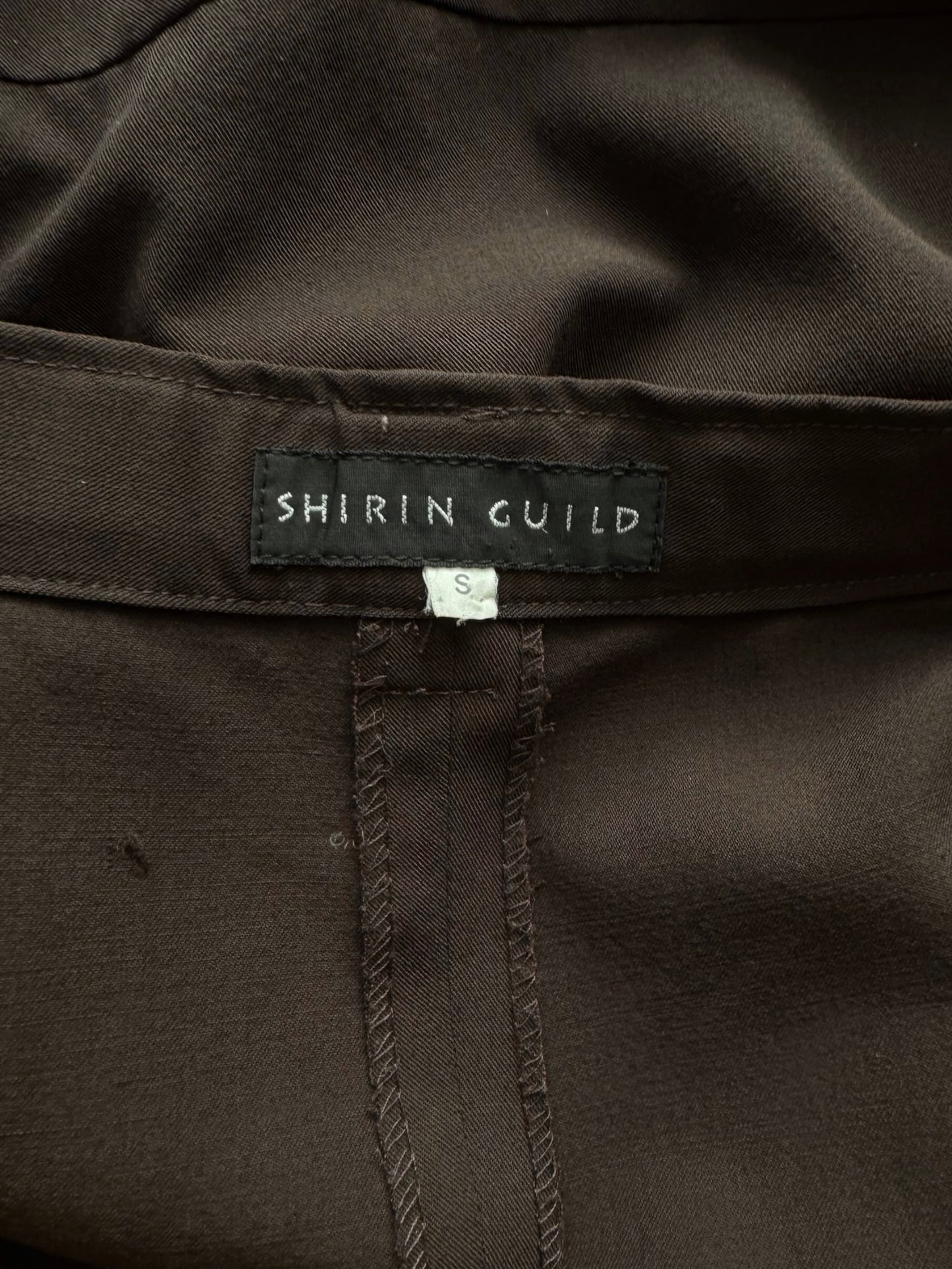 SHIRIN GUILD 1990s BROWN HAREM PANTS