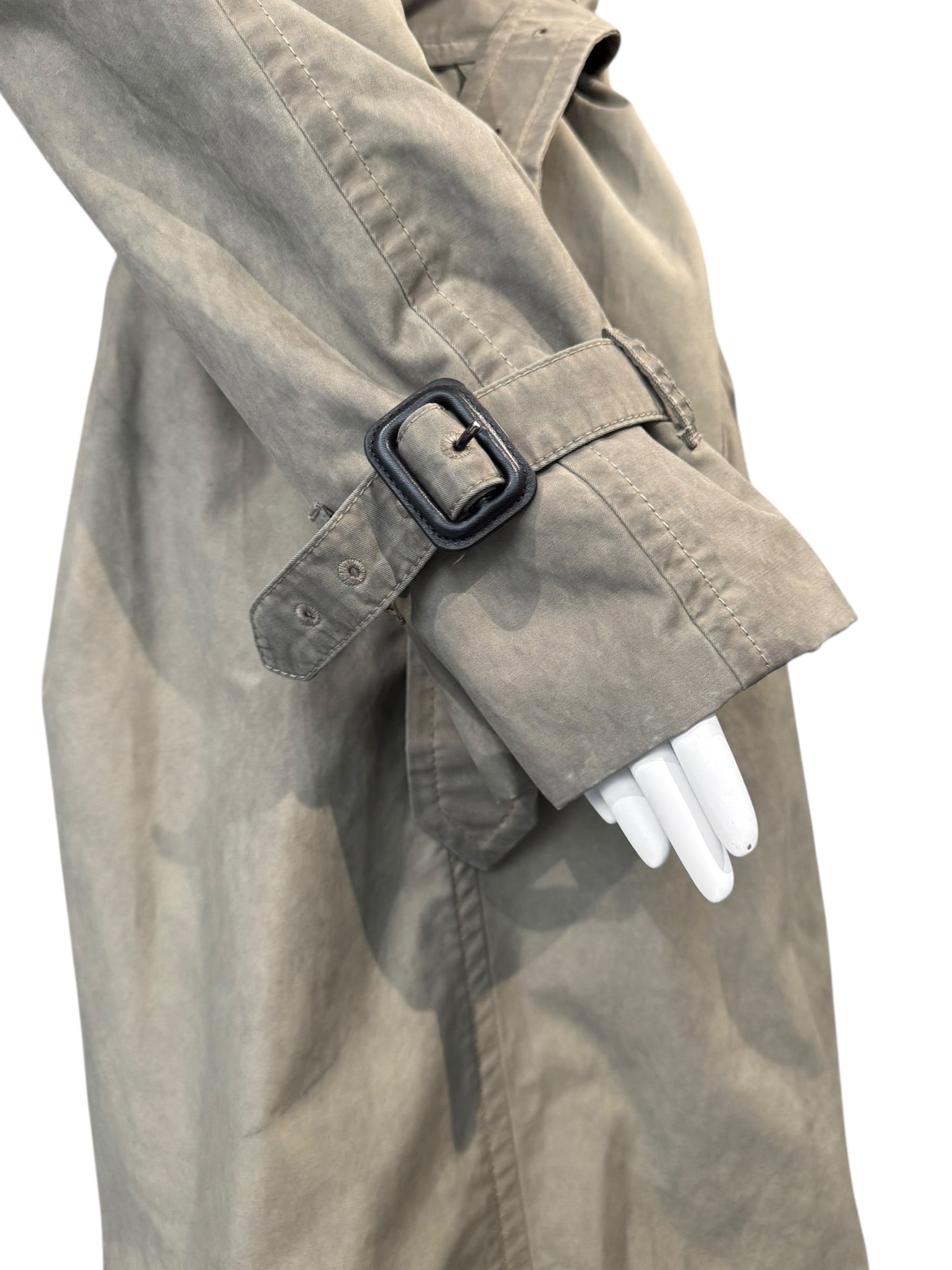 MAISON MARGIELA FW2019 BY JOHN GALLIANO BEIGE DESTRUCTURED TRENCH COAT