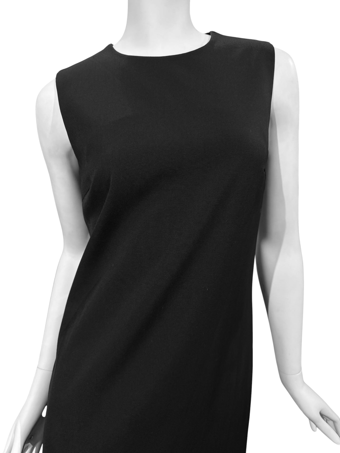 MAISON MARGIELA FW2018 BY JOHN GALLIANO BLACK BACK CUT OUT MIDI DRESS