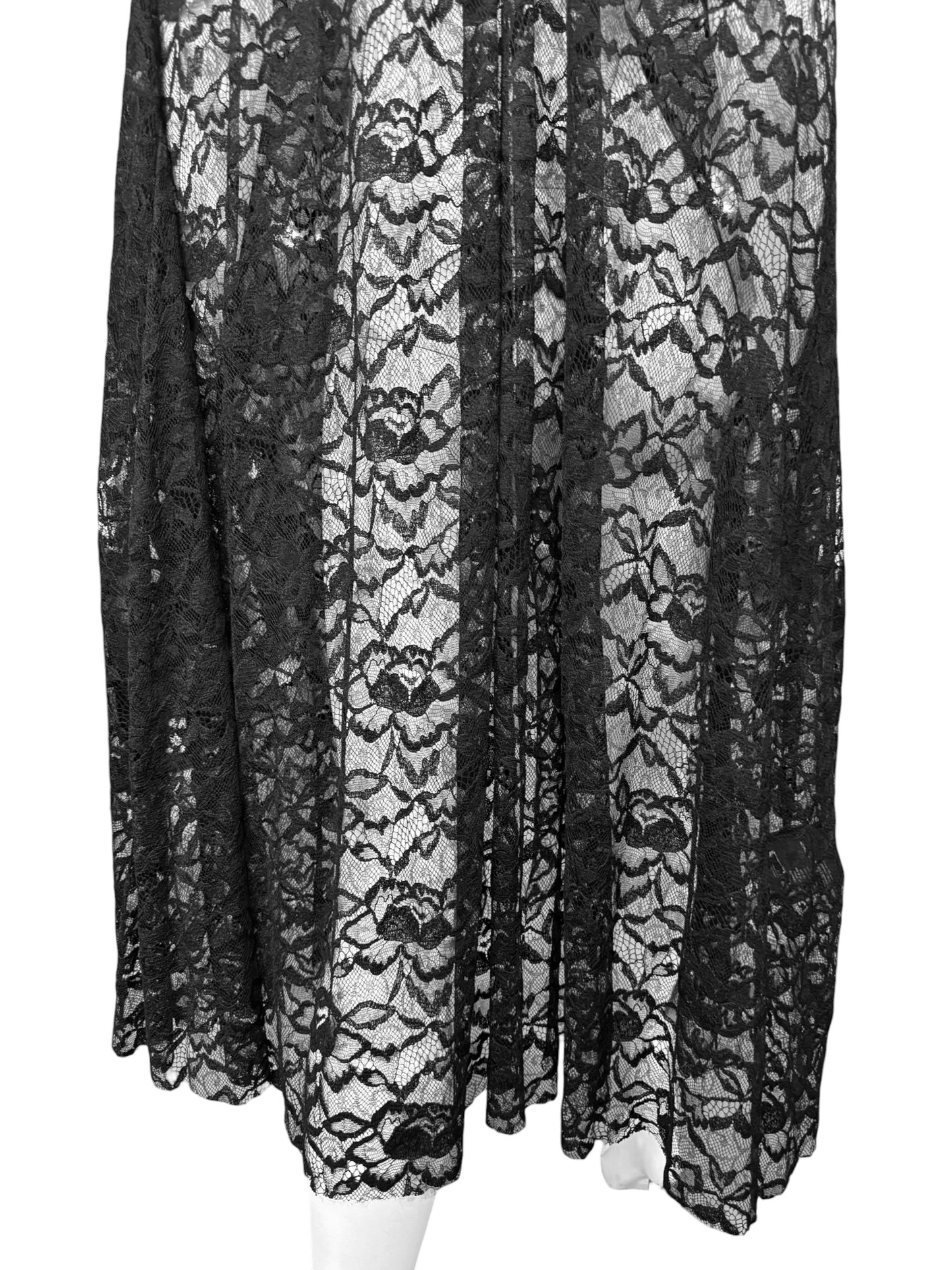 PRADA FW2019 BLACK LACE CAPE