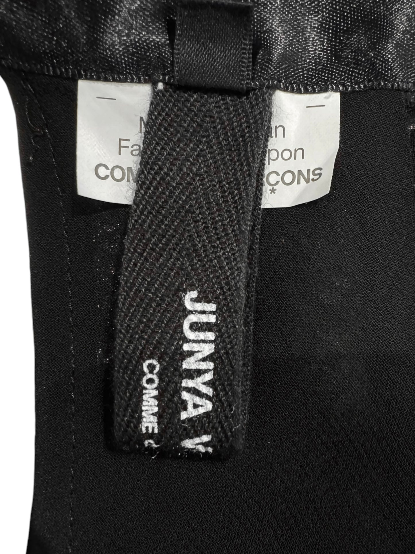 JUNYA WATANABE SS2017 BLACK SHEER OPEN-BACK MIDI DRESS