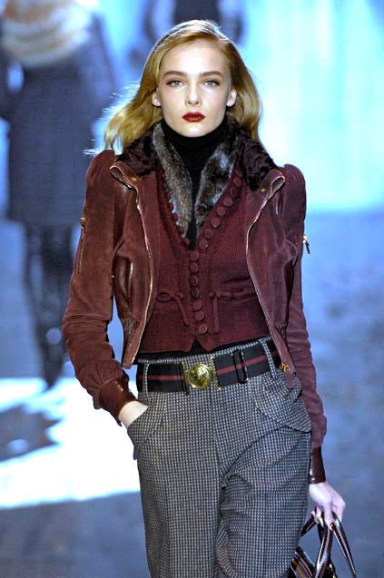 GUCCI FW2007 BY FRIDA GIANNINI BLACK WOOL TANK TOP