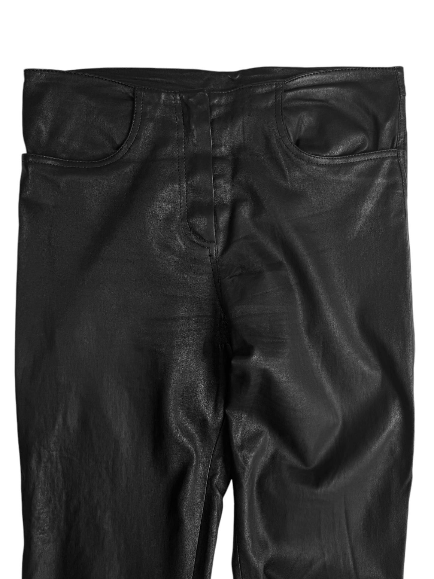 JITROIS 2010s BLACK LEATHER PANTS