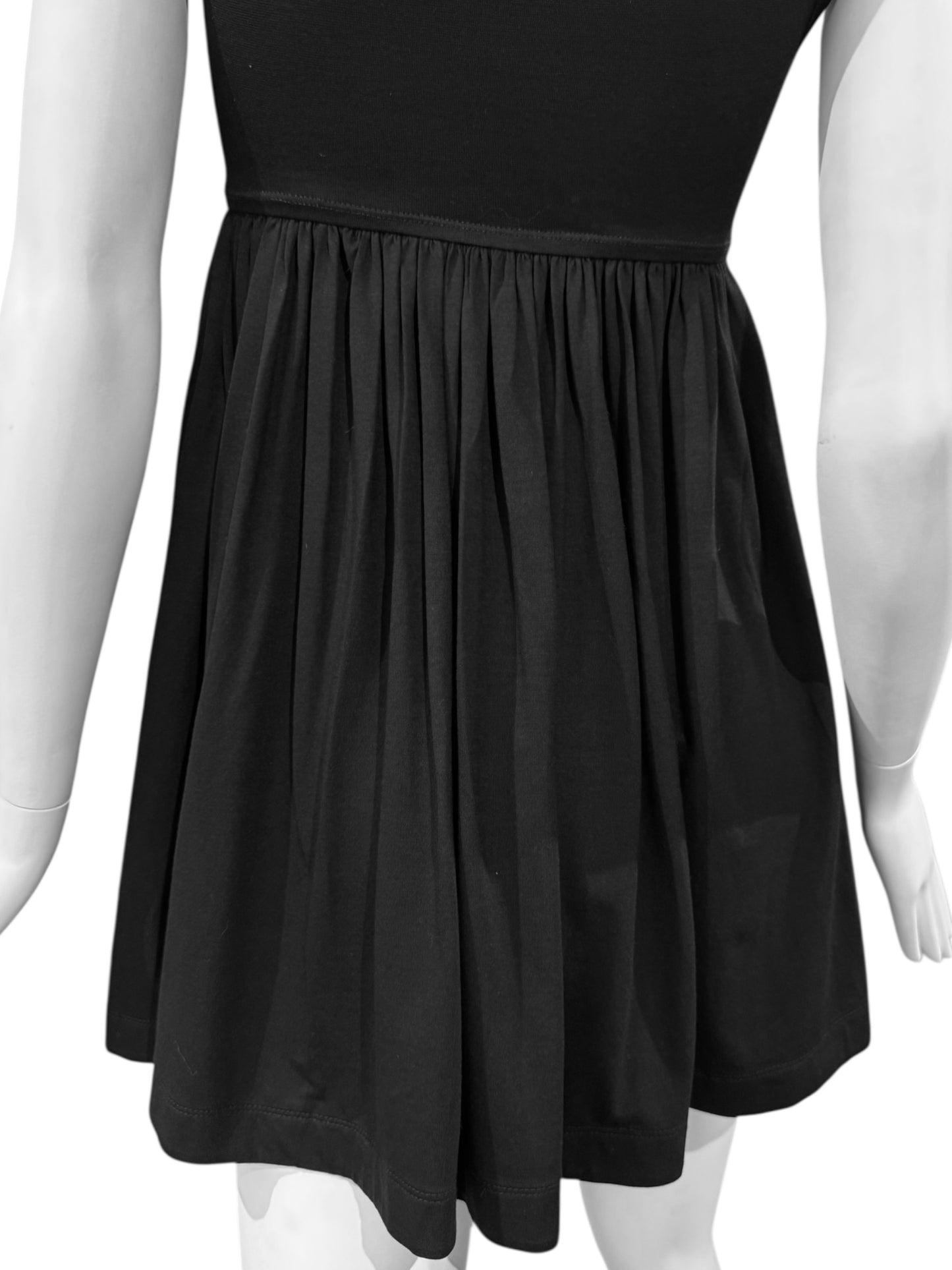 PLEIN SUD 2000s BLACK HOODED MINI DRESS