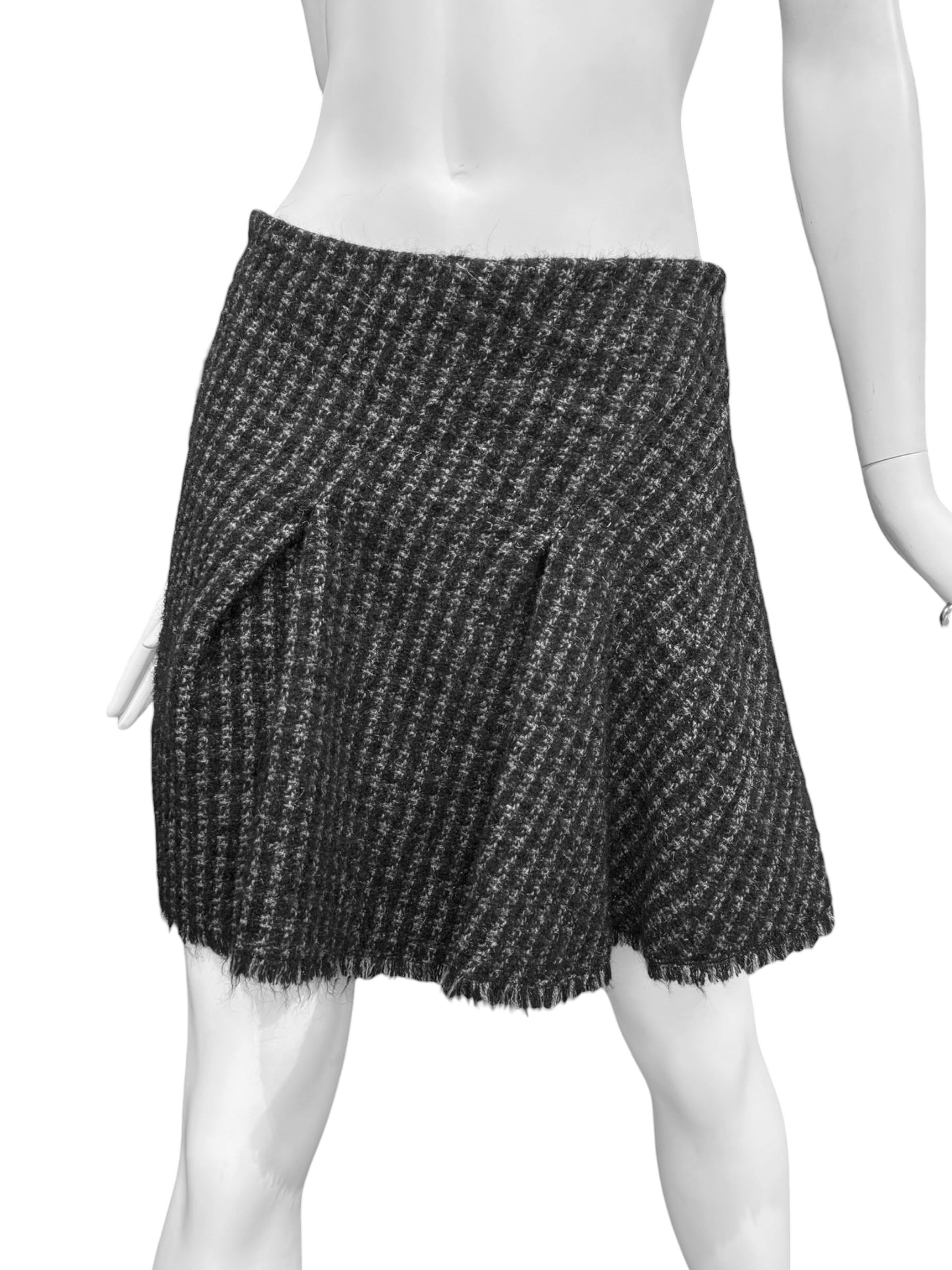 BALENCIAGA 2000s BY NICOLAS GHESQUIÈRE GREY MINI SKIRT