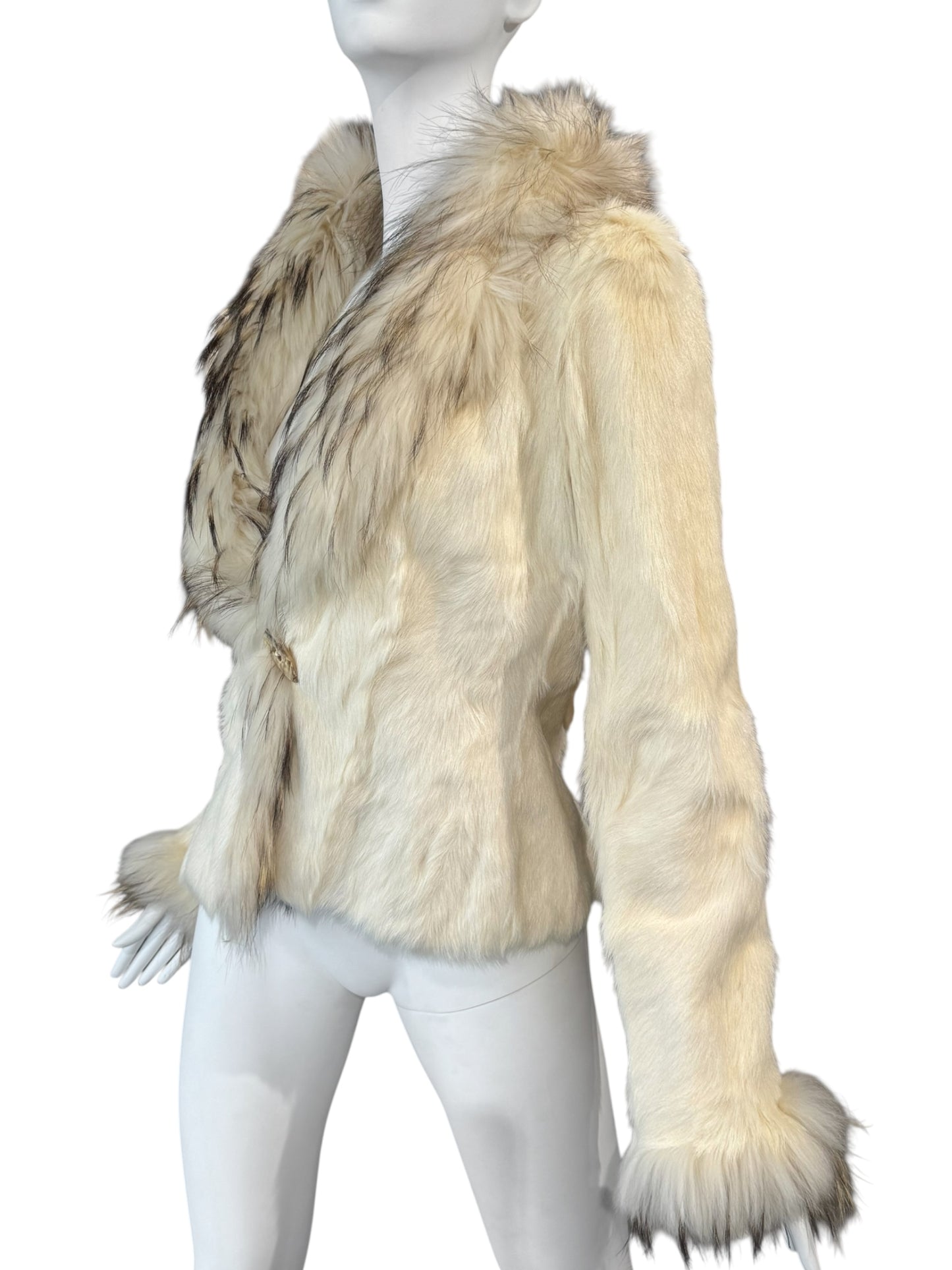 JITROIS 2000s CREAM FUR REVERSIBLE JACKET