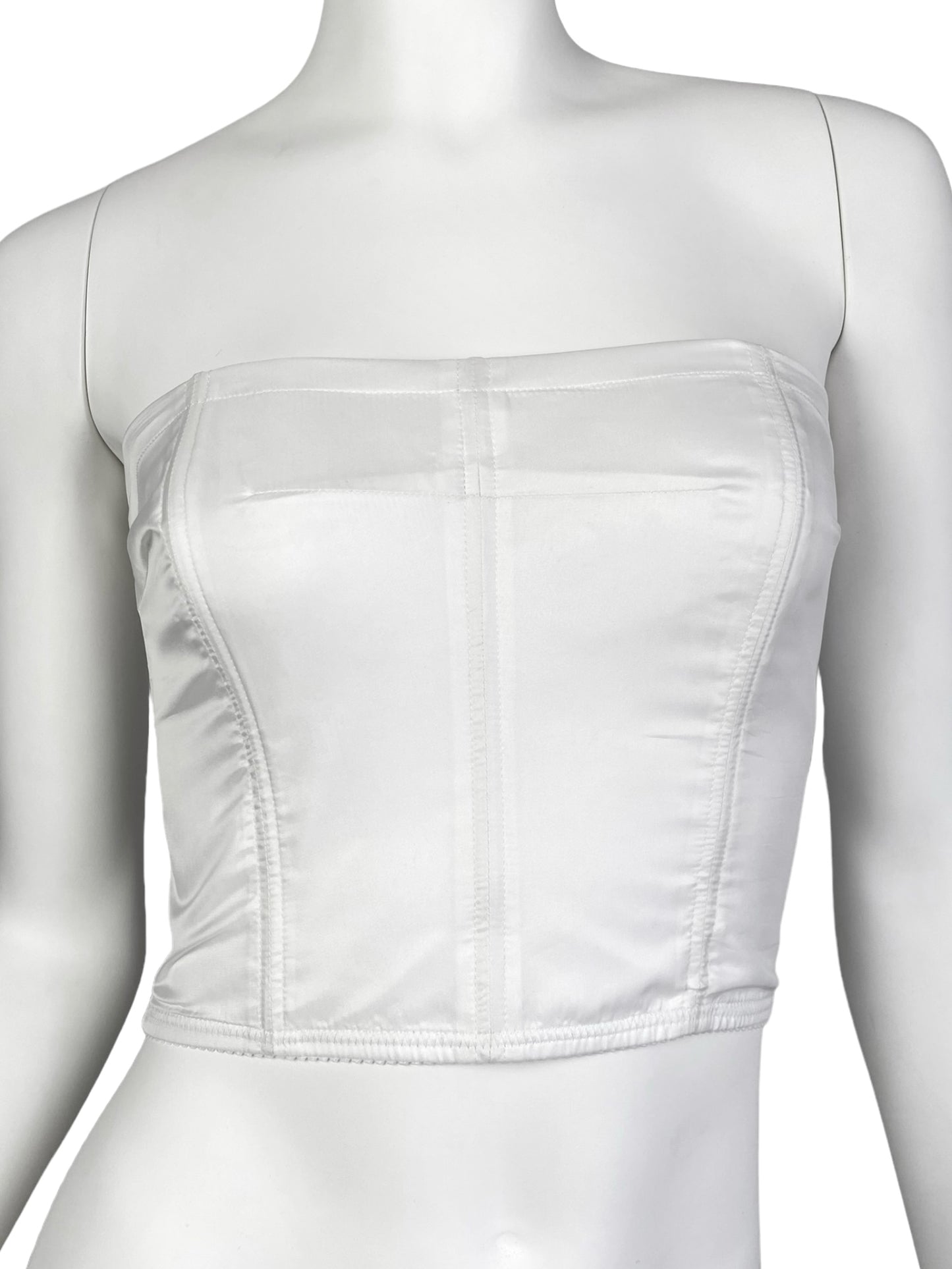 MAISON MARGIELA SS2018 BY GALLIANO WHITE CORSET TOP