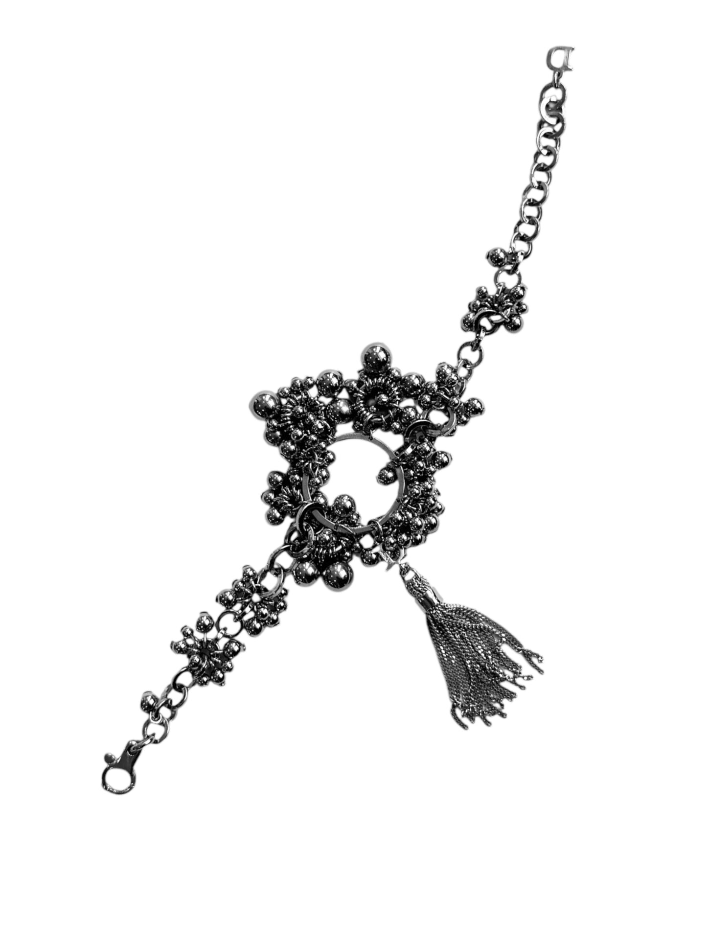 DIOR 2000s BY GALLIANO SILVER PLATED TRINKET BRACELET