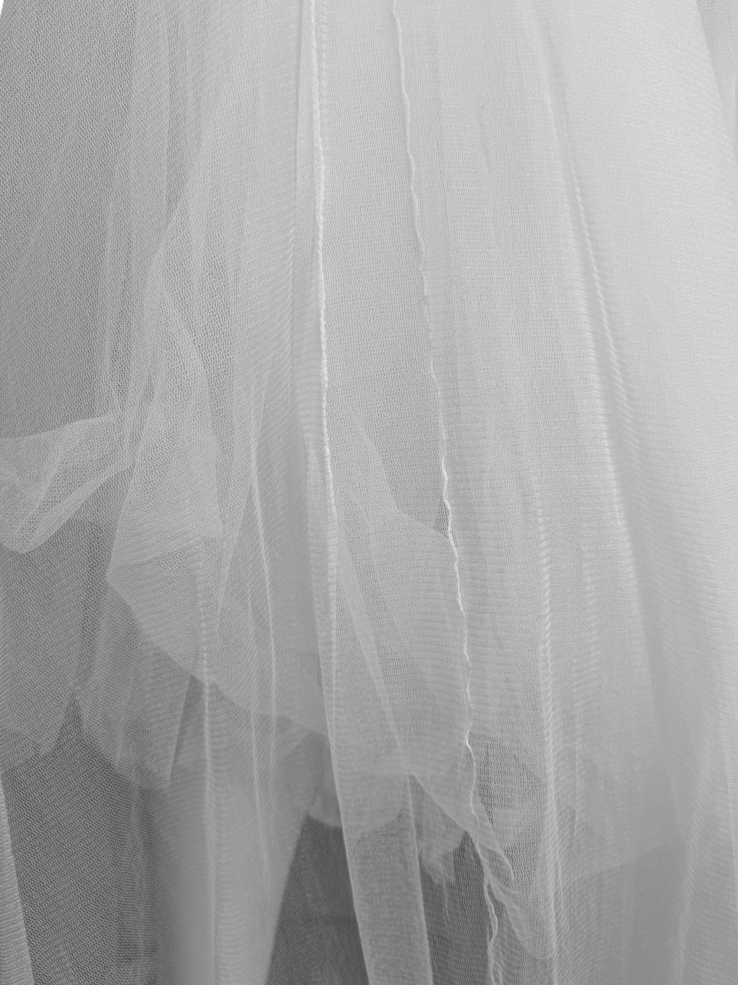 MARC LE BIHAN 2020s WHITE SILK BALLERINA BRIDAL MAXI DRESS