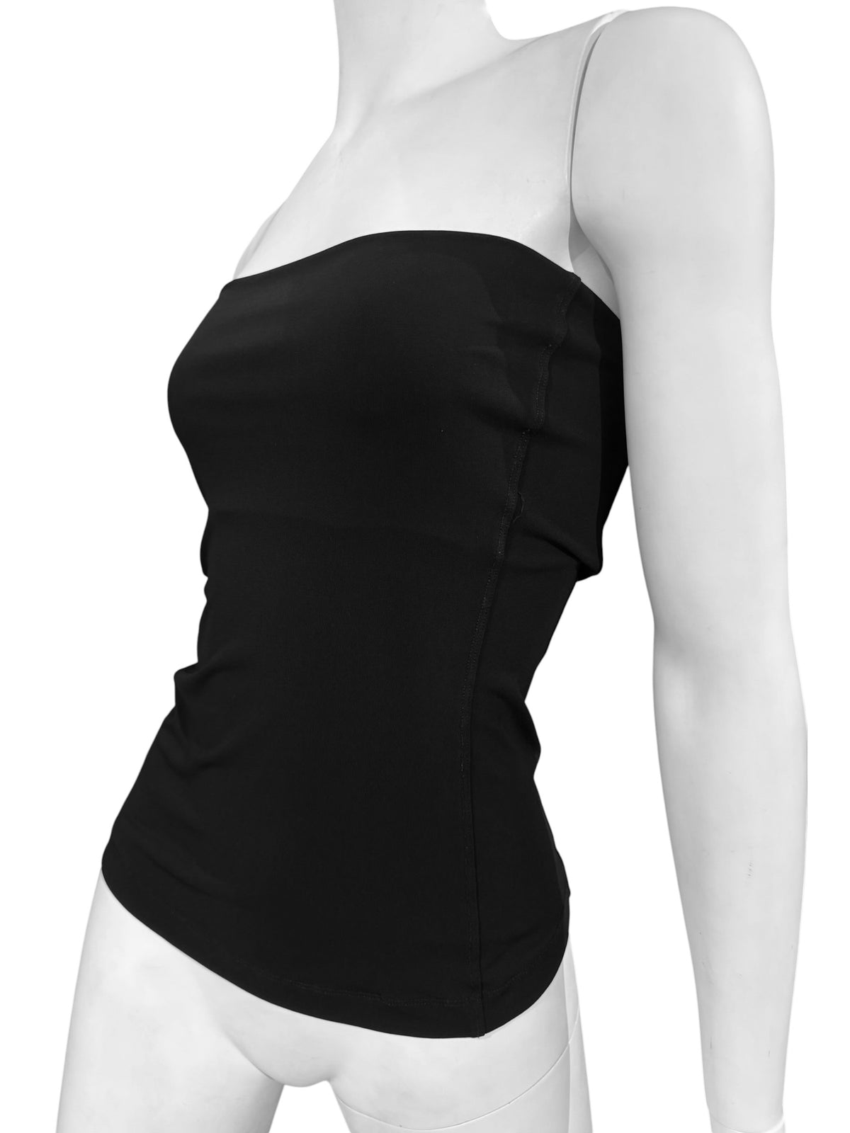 PLEIN SUD 2000s BLACK BUSTIER TOP