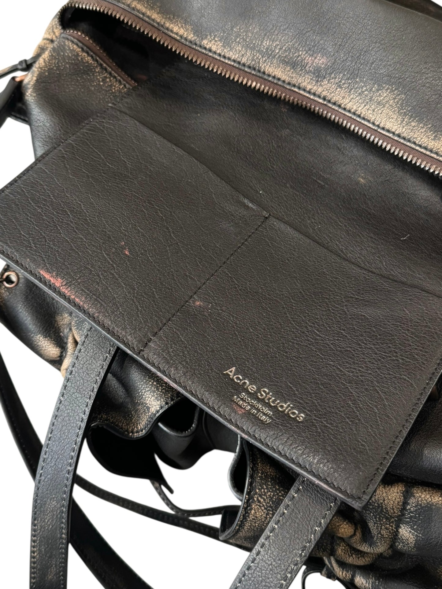 ACNE STUDIOS SS2025 BROWN LEATHER BAG