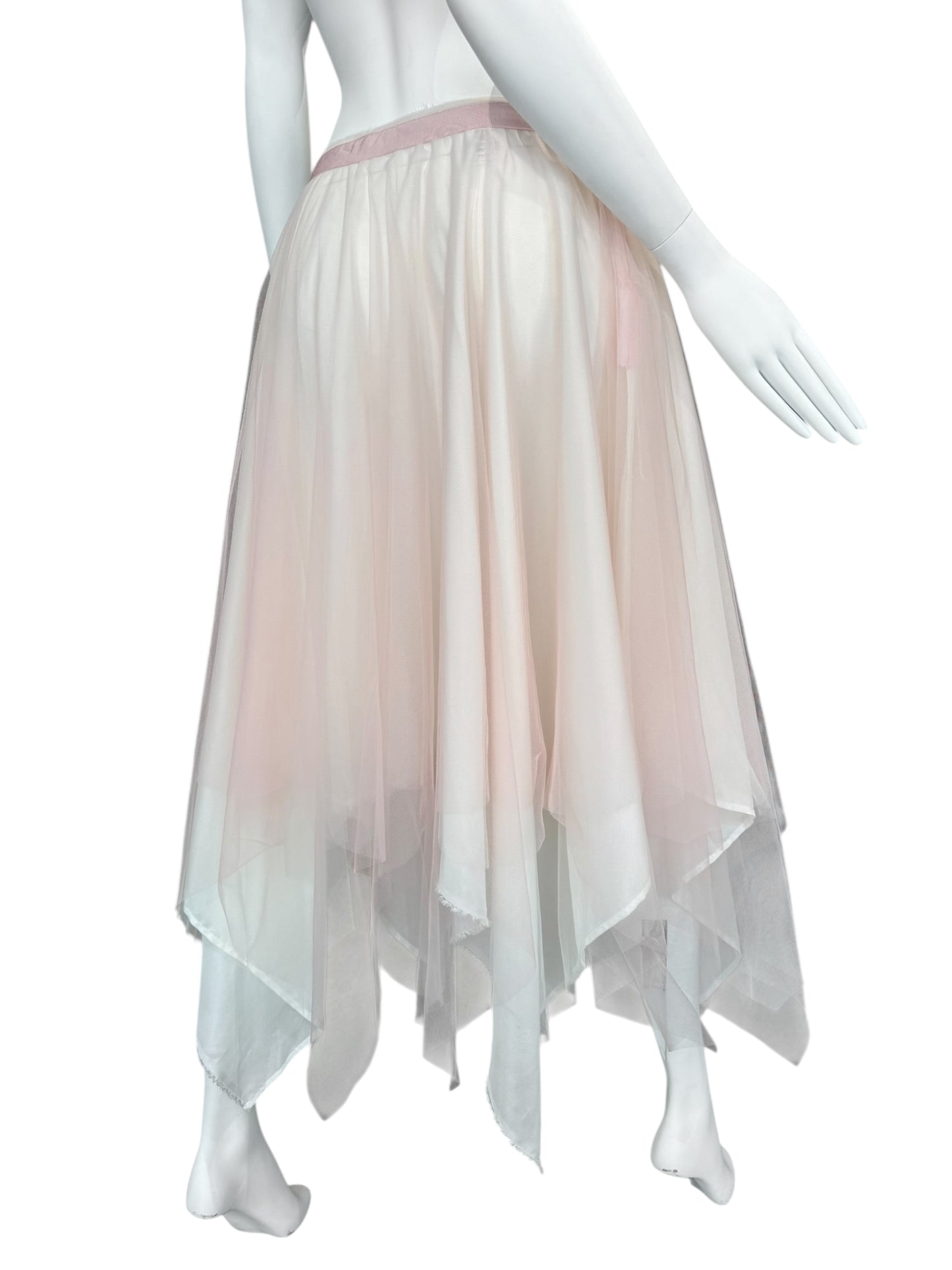MARC LE BIHAN 2020s BABY PINK TULLE BALLERINA MAXI SKIRT
