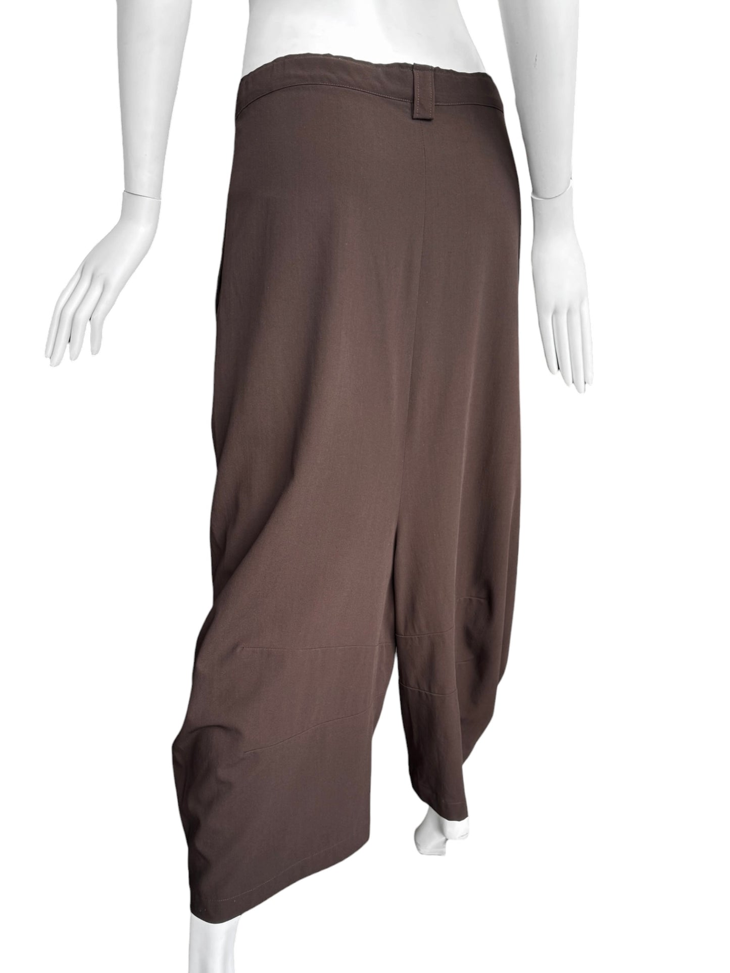 SHIRIN GUILD 1990s BROWN HAREM PANTS