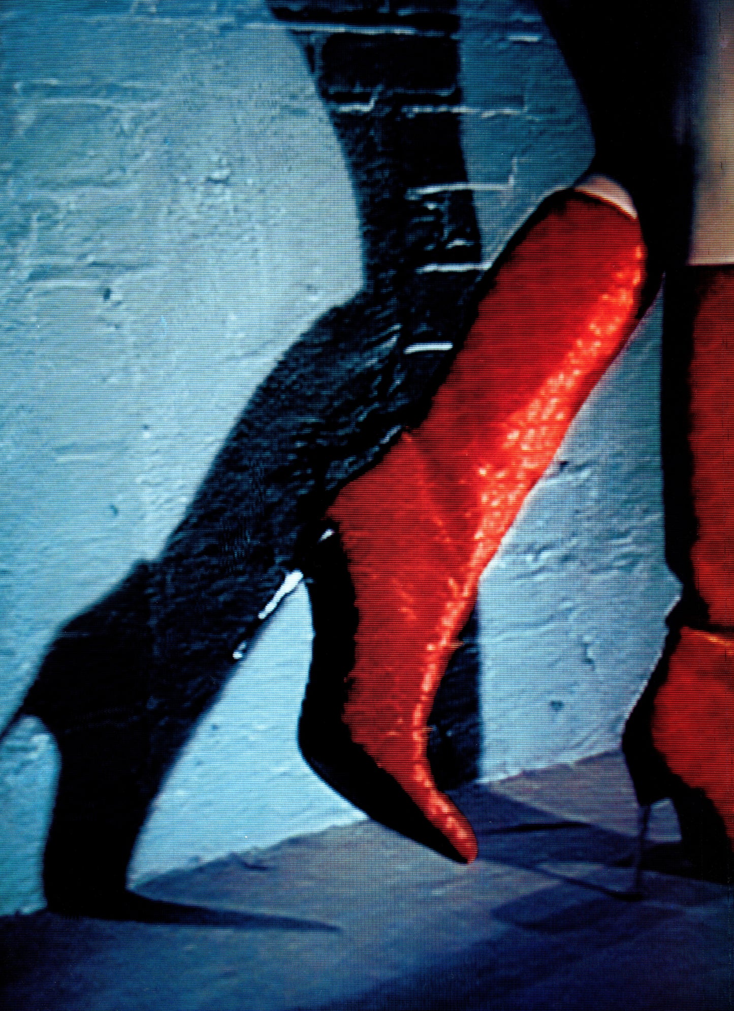 GUCCI FW1997 BY TOM FORD RED VELVET ‘GG’ MONOGRAM BOOTS