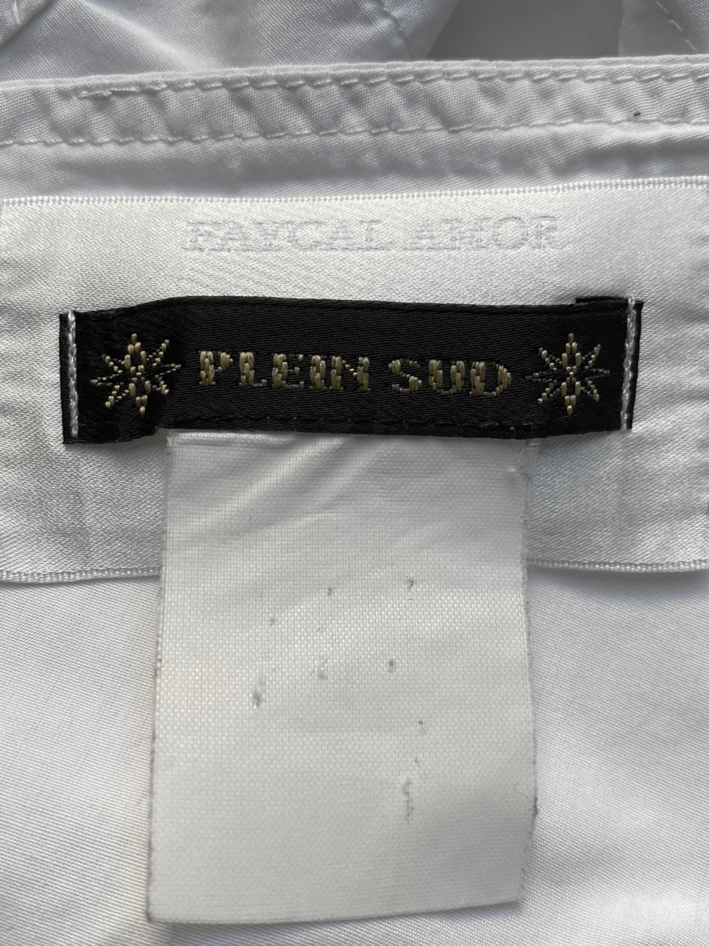 PLEIN SUD SS2004 WHITE BUSTIER TOP