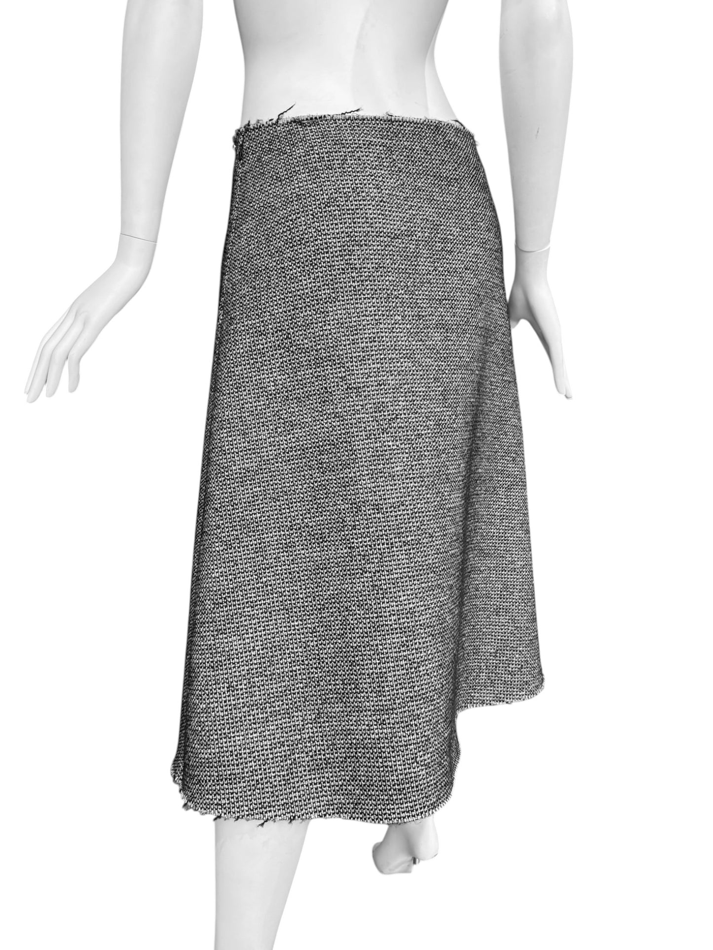 MAISON MARGIELA FW2016 BY JOHN GALLIANO GREY KNIT LONG SKIRT