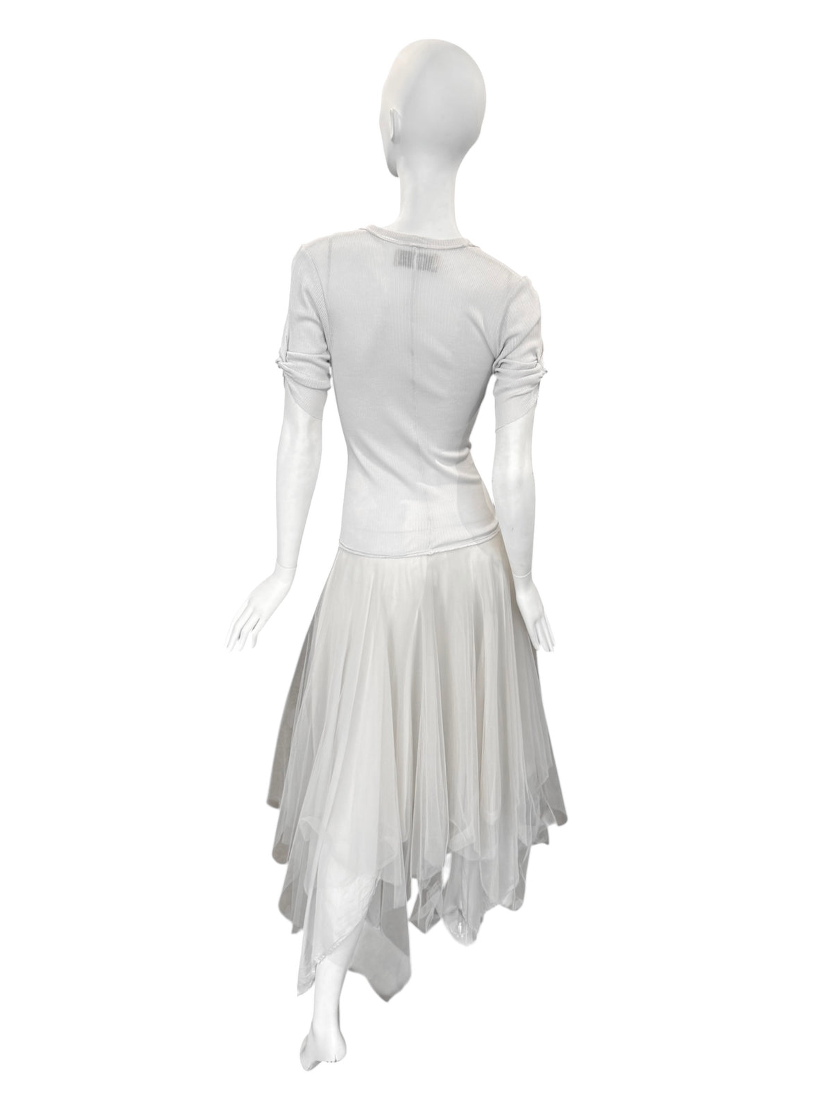 MARC LE BIHAN 2020s LIGHT GREY BALLERINA MAXI DRESS