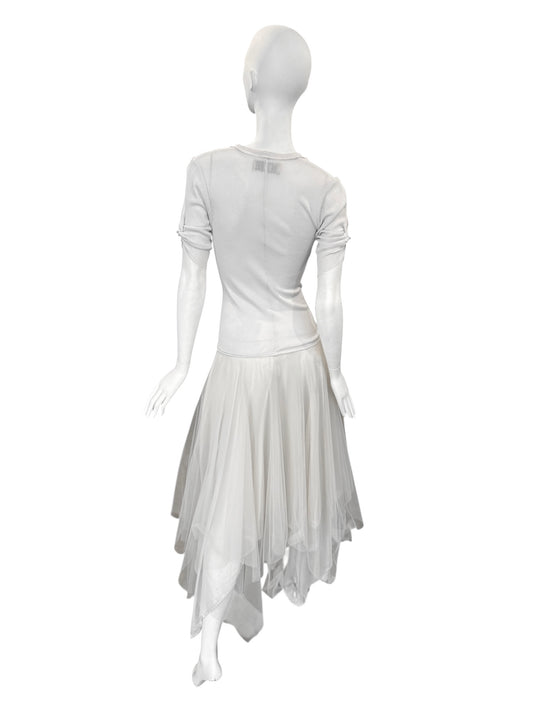MARC LE BIHAN 2020s LIGHT GREY BALLERINA MAXI DRESS